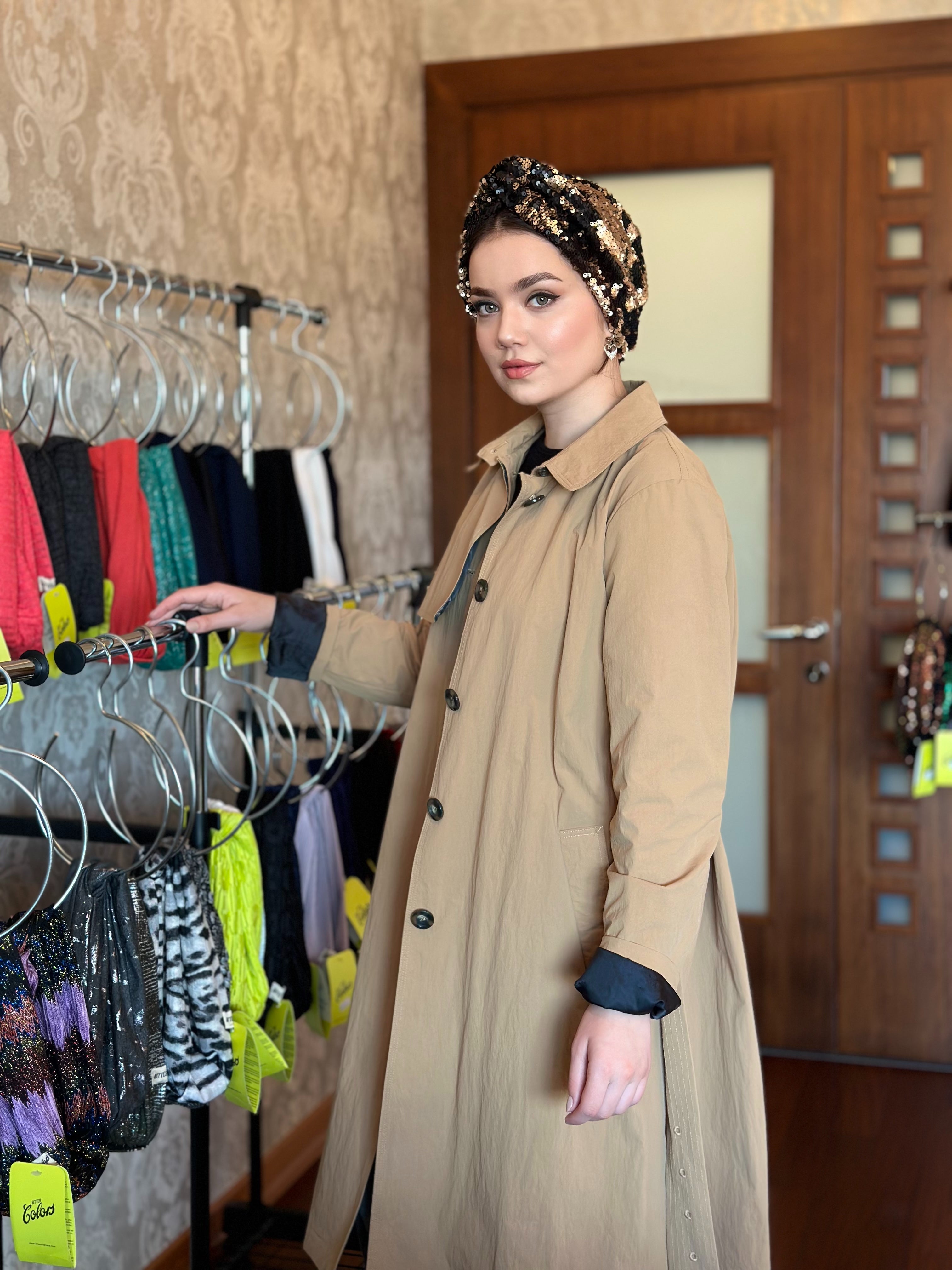 Roma Pul Payet Bone - Esnek Kumaş - Astarlı - Çok Renkli - Bitter Colors