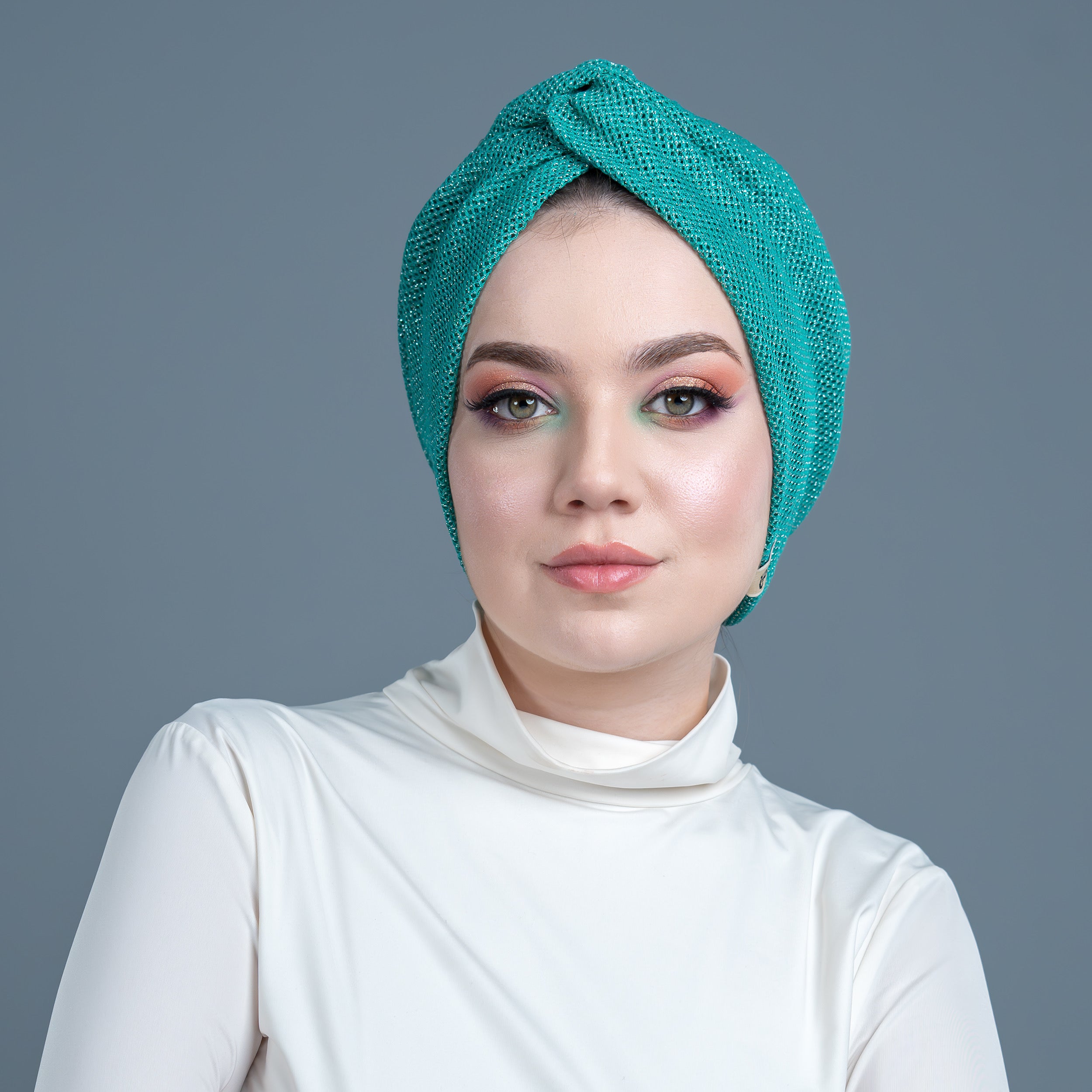 Honeycomb Burgulu Bone - Simli Örme Kumaş - Siyah Renk - BitterColors