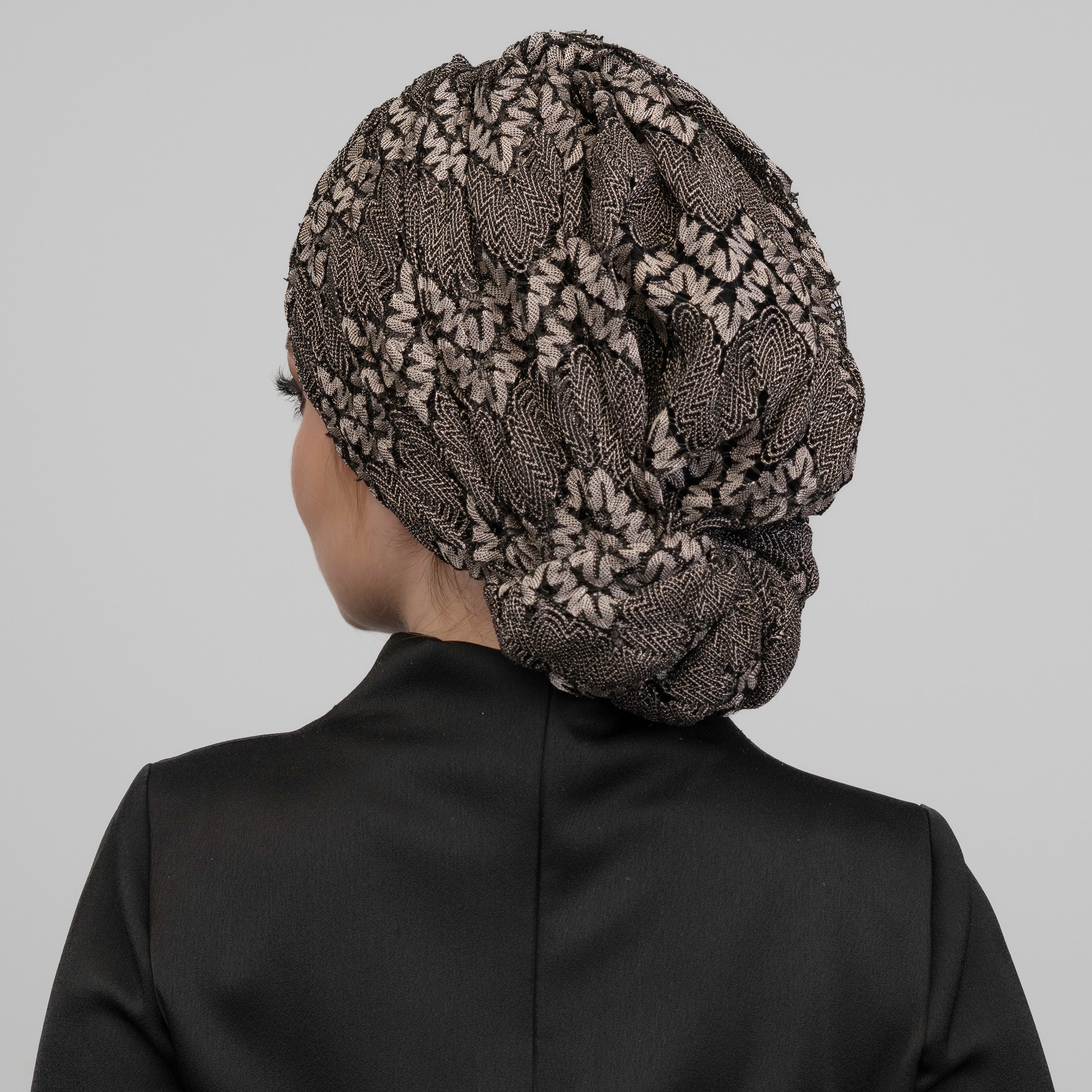 Beyrut Mink ZigZag Bone - Penye Astarlı - Esnek Örme Kumaş - Çok Renkli - BitterColors