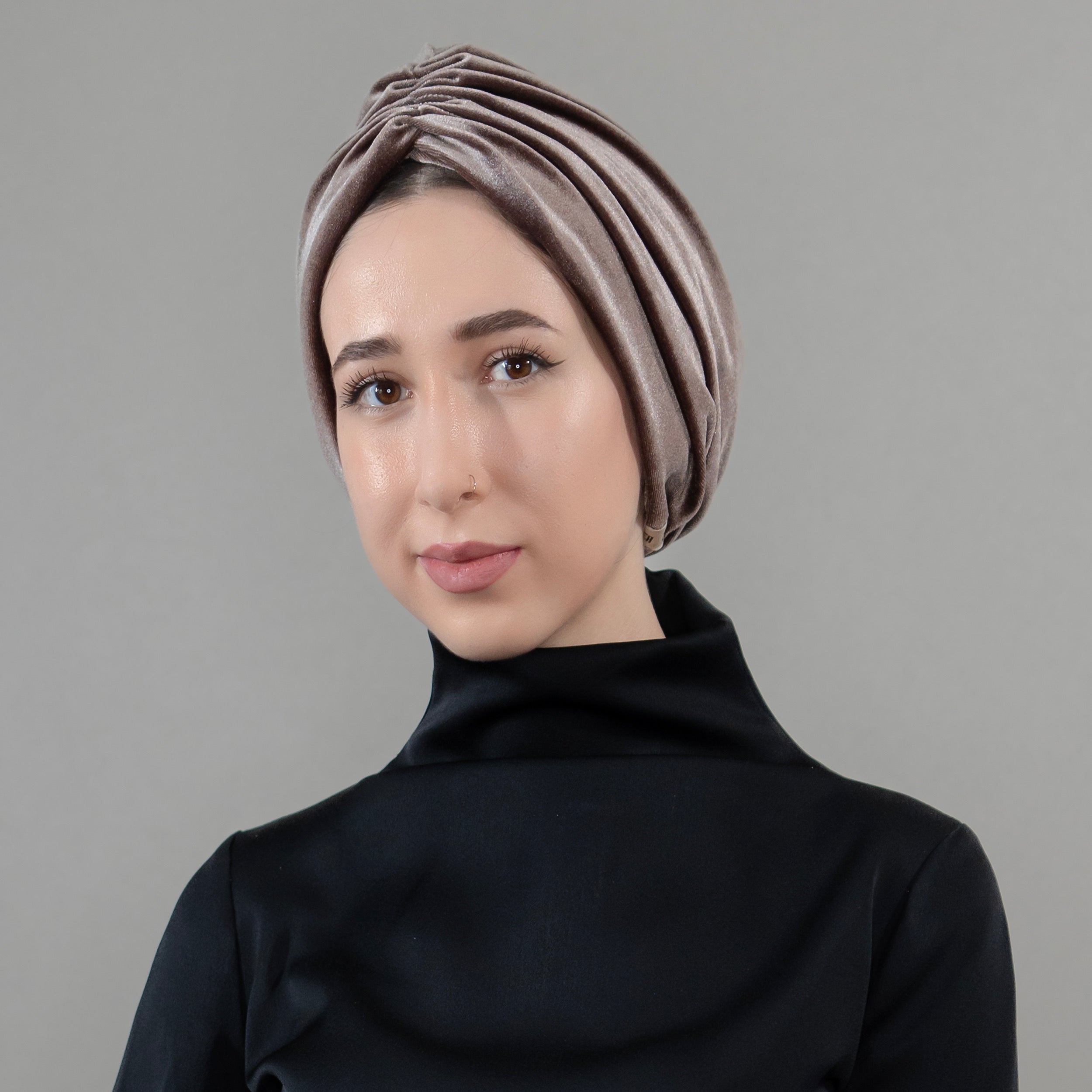 Bitter Kadife Büzgülü Bone - Esnek Kadife Kumaş - Çift Taraflı - BitterColors