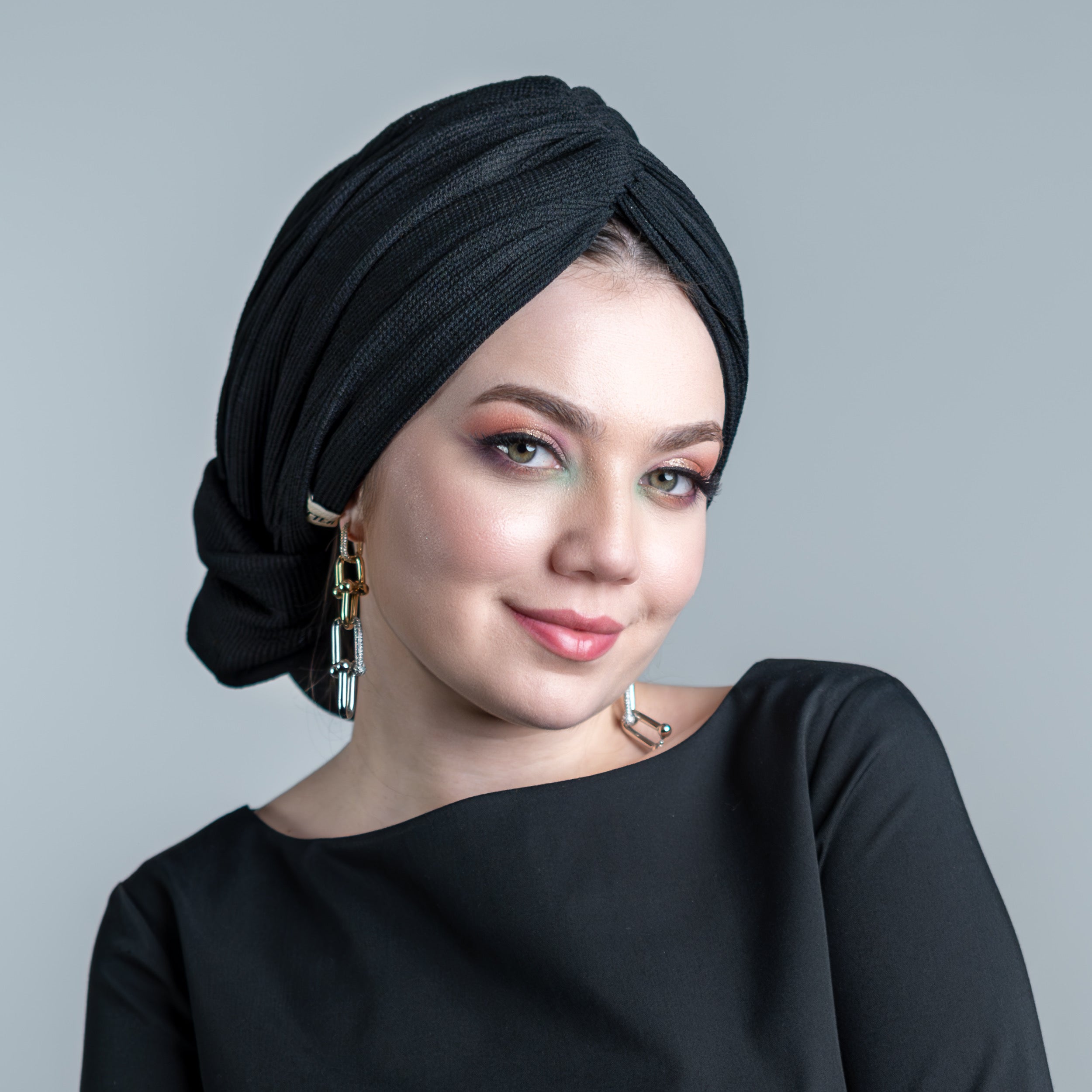 Beyrut Comfy Astarlı Hazır Bone - Esnek Örme Kumaş - Siyah Renk - BitterColors