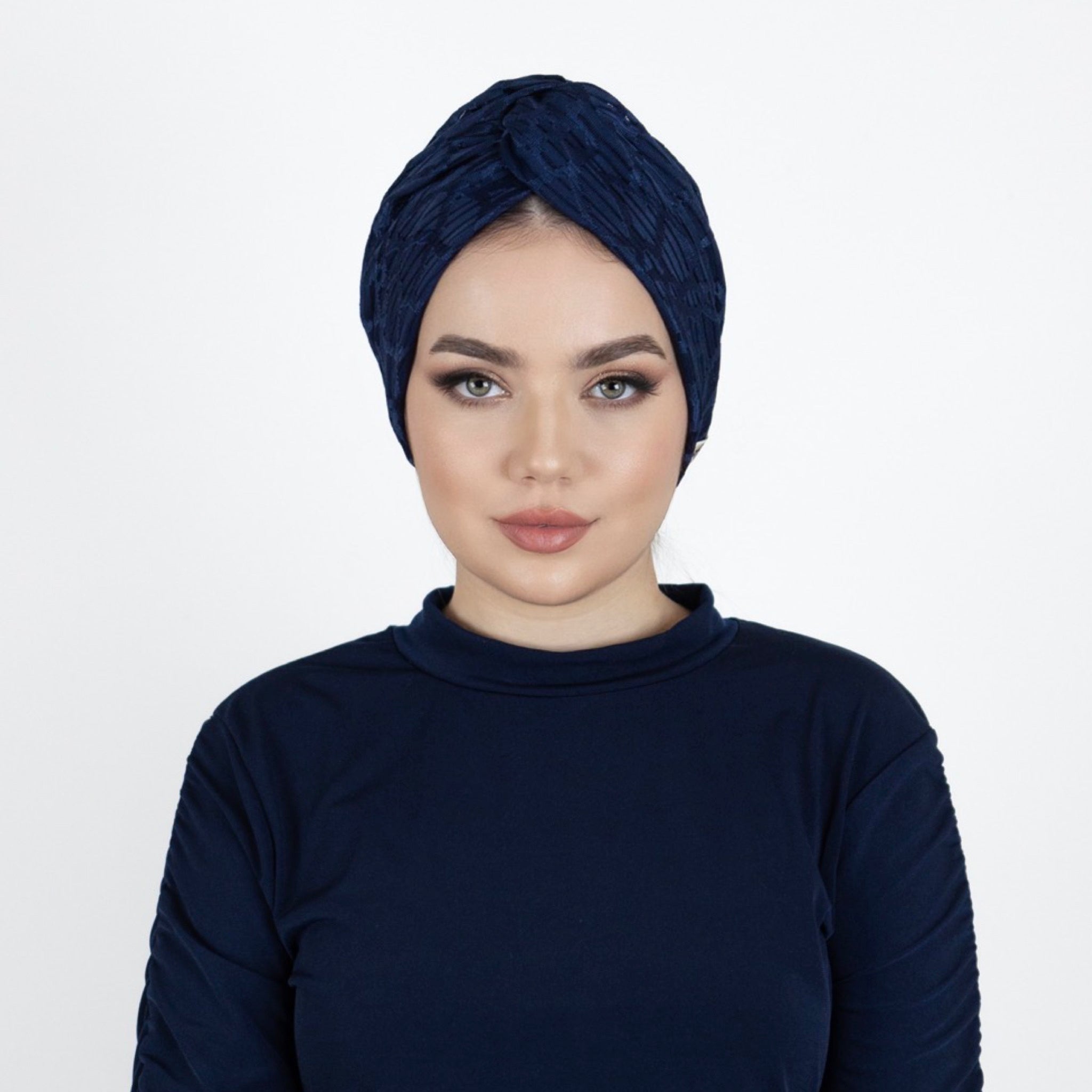 Burgulu Esnek Bone - Çift Taraflı - Beyaz Renk - BitterColors