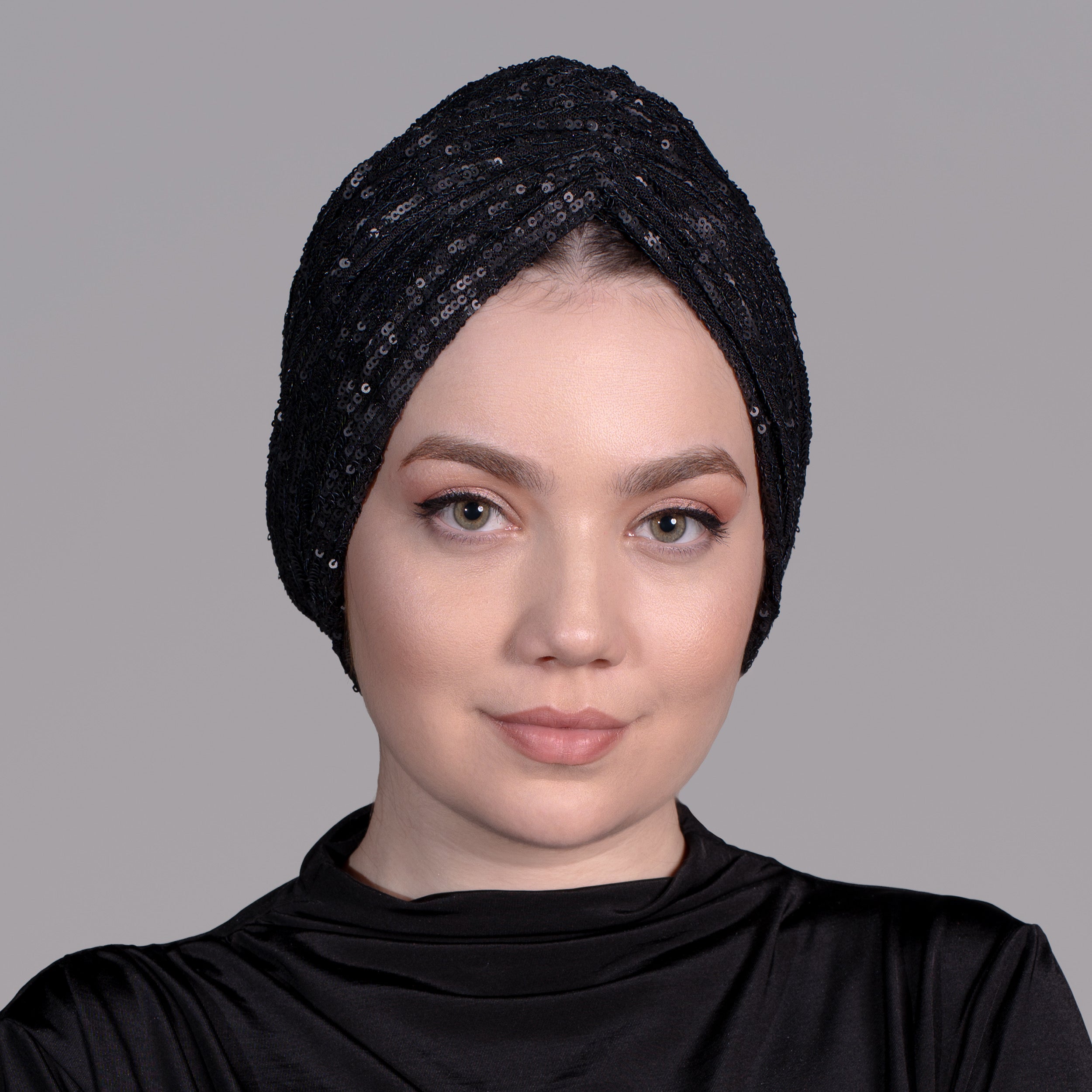 Beyrut Pul Payet Bone - Penye Astarlı - Kullanıma Hazır Bone - Siyah , Gold , Beyaz , Bordo , Lacivert - BitterColors