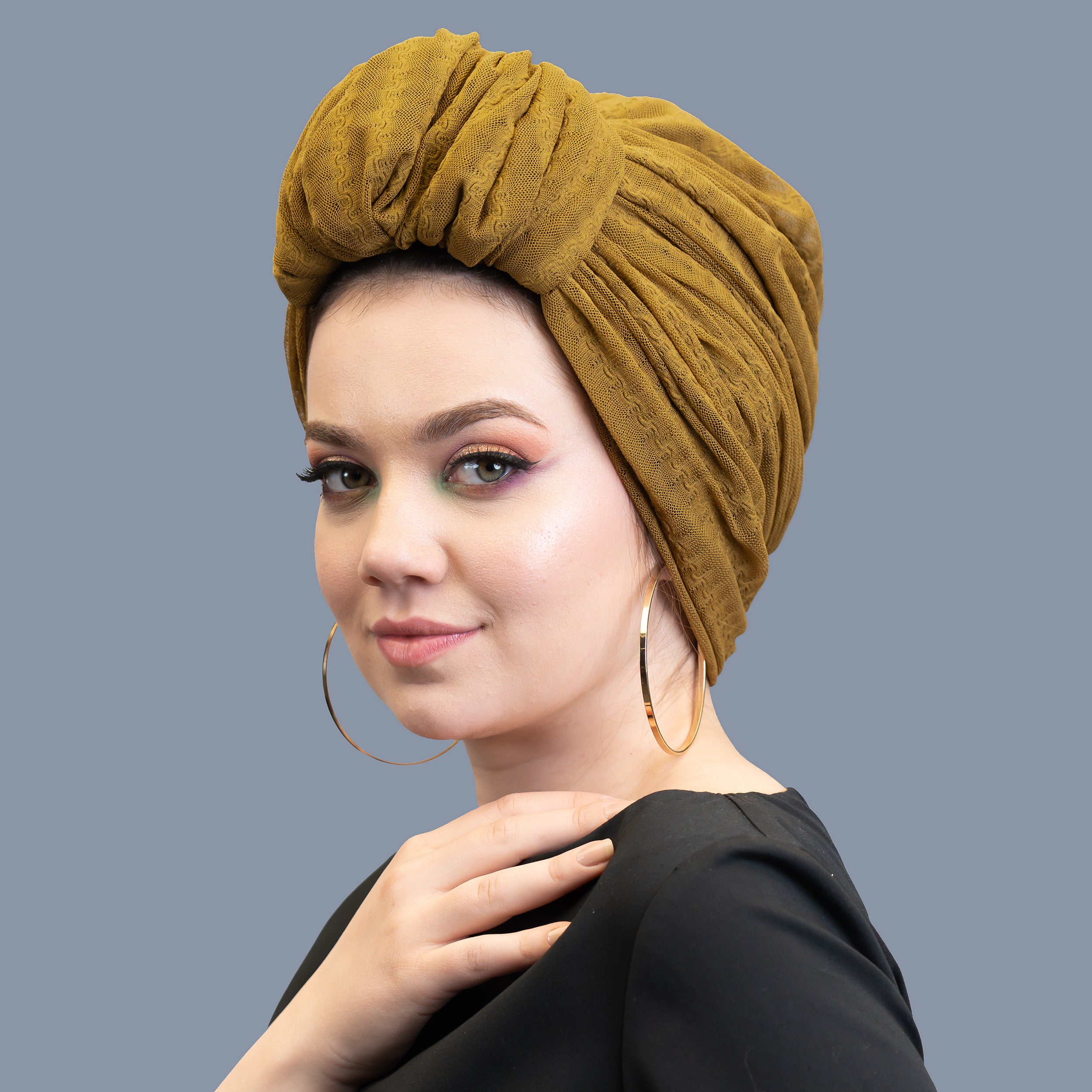 Beyrut Betulle Bone - Esnek Örme Kumaş - Siyah Renk - BitterColors