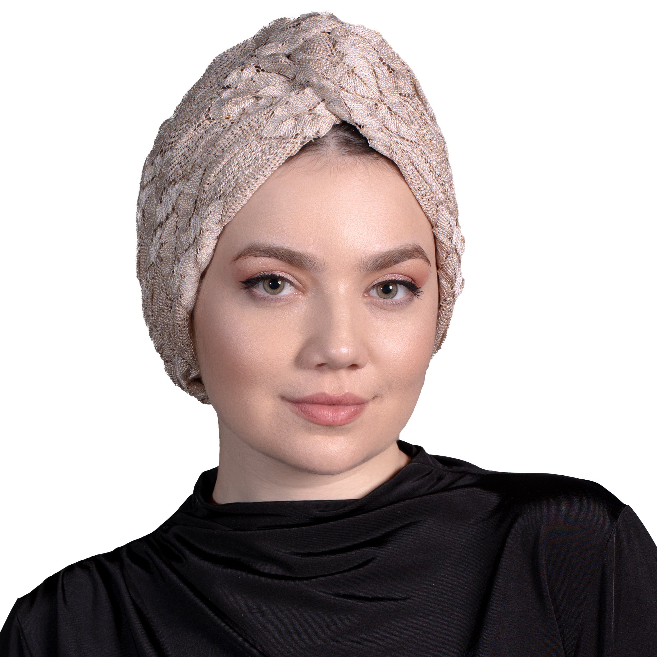 Aura Burgulu Bone - Esnek Triko Kumaş - Bej Rengi - BitterColors