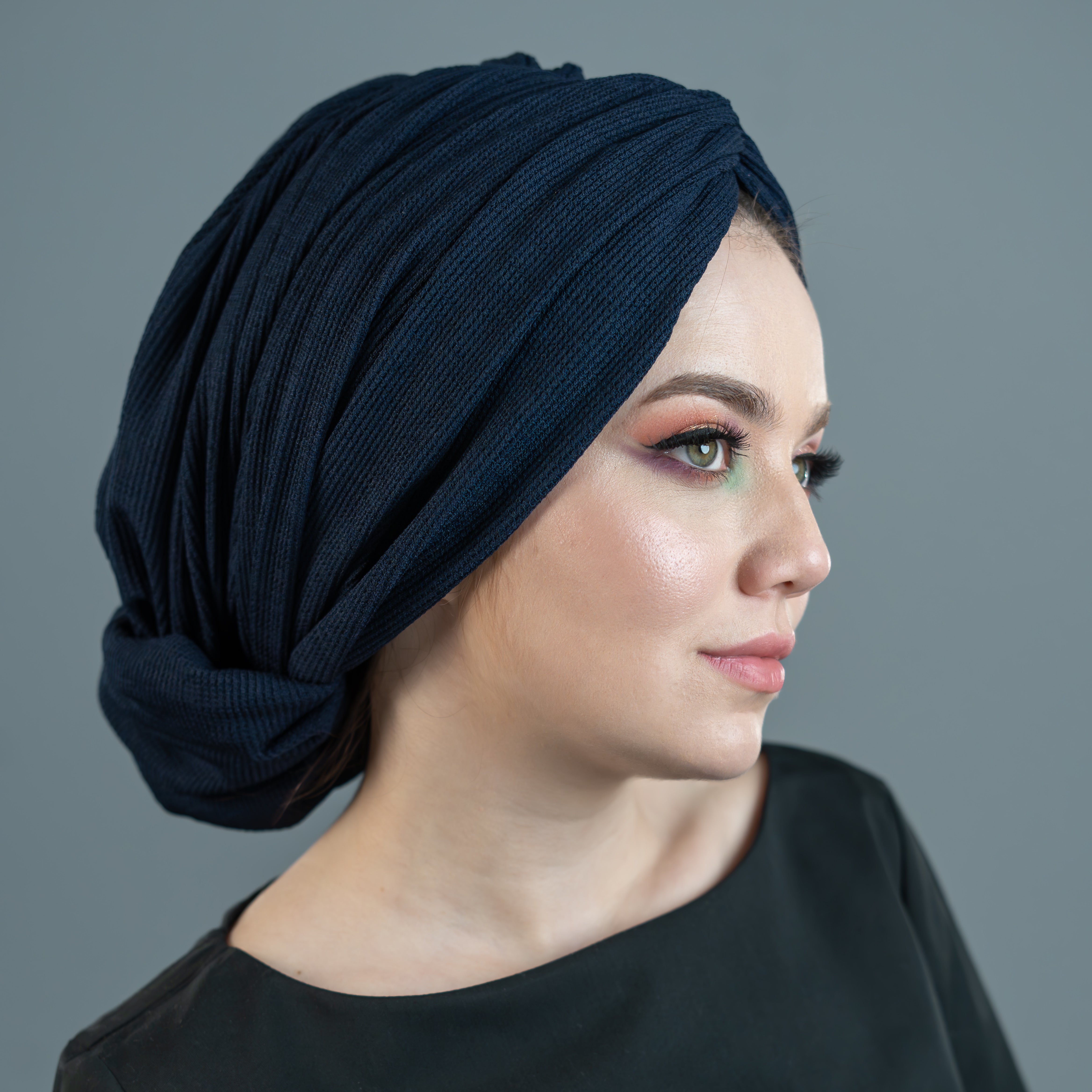 Beyrut Comfy Astarlı Hazır Bone - Esnek Örme Kumaş - Siyah Renk - BitterColors