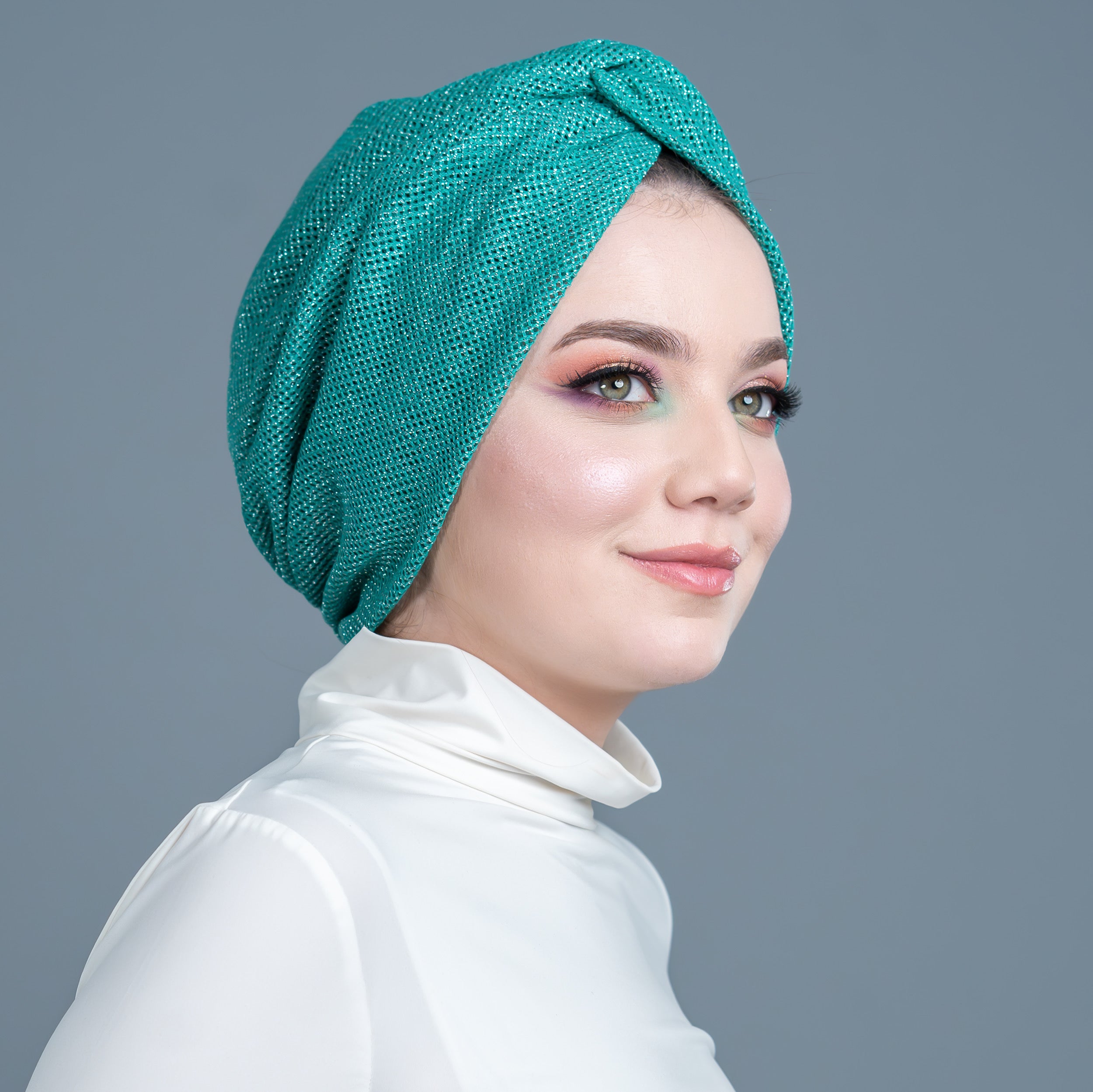 Honeycomb Burgulu Bone - Simli Örme Kumaş - Siyah Renk - BitterColors