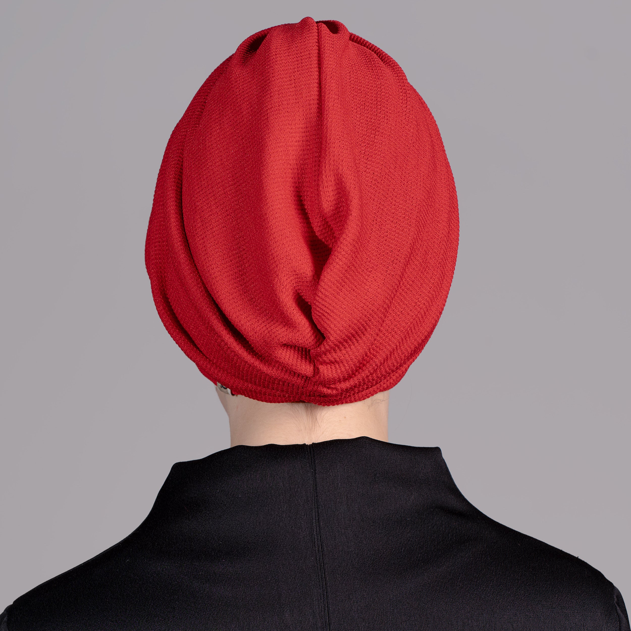 Büzgülü Bone - Çift Taraflı - Esnek Kumaş - Kırımızı Renk - Bitter Comfy Red - BitterColors