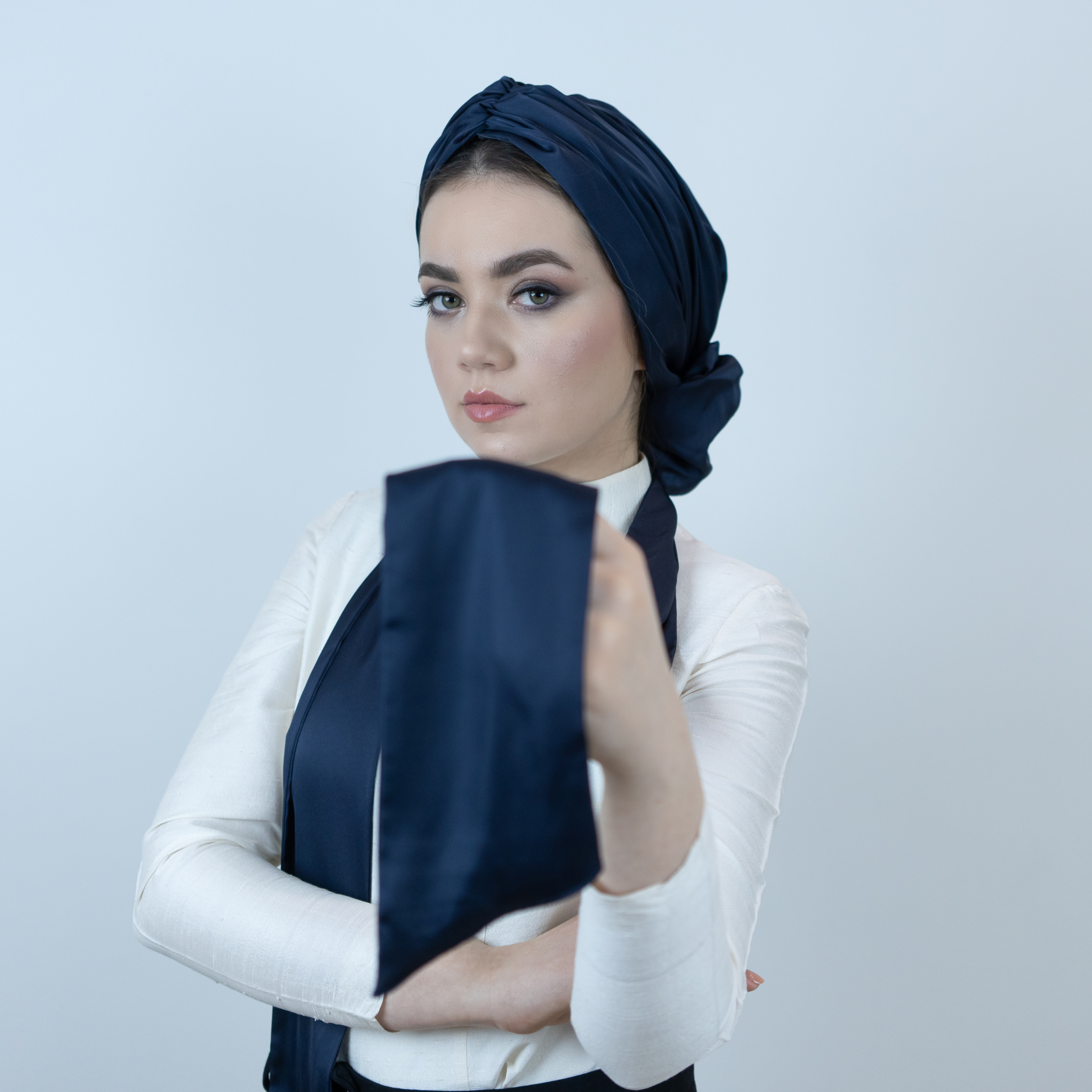 İpek Saten Fular - Boyun Atkısı - Şal - Bitter Colors