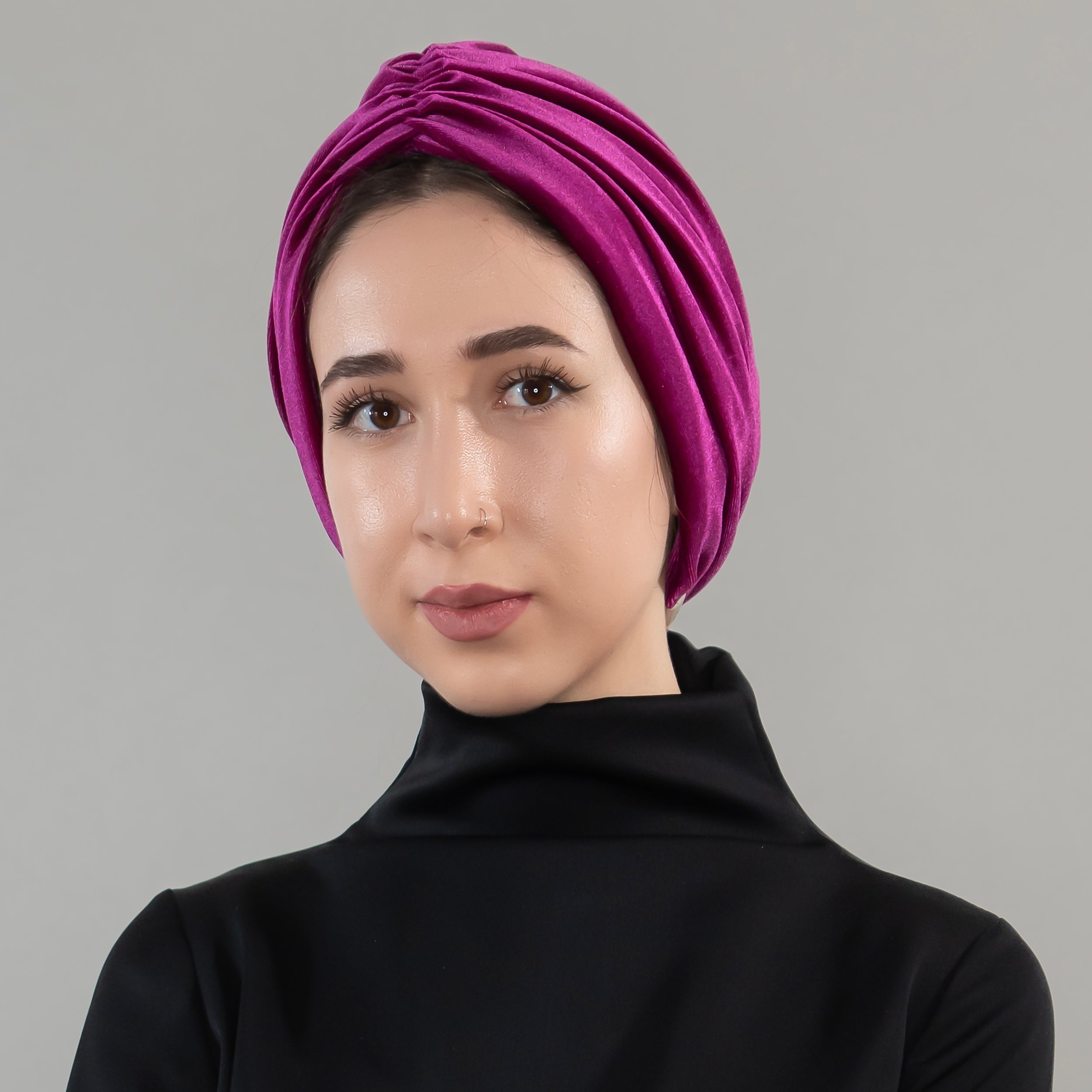 Bitter Kadife Büzgülü Bone - Esnek Kadife Kumaş - Çift Taraflı - BitterColors