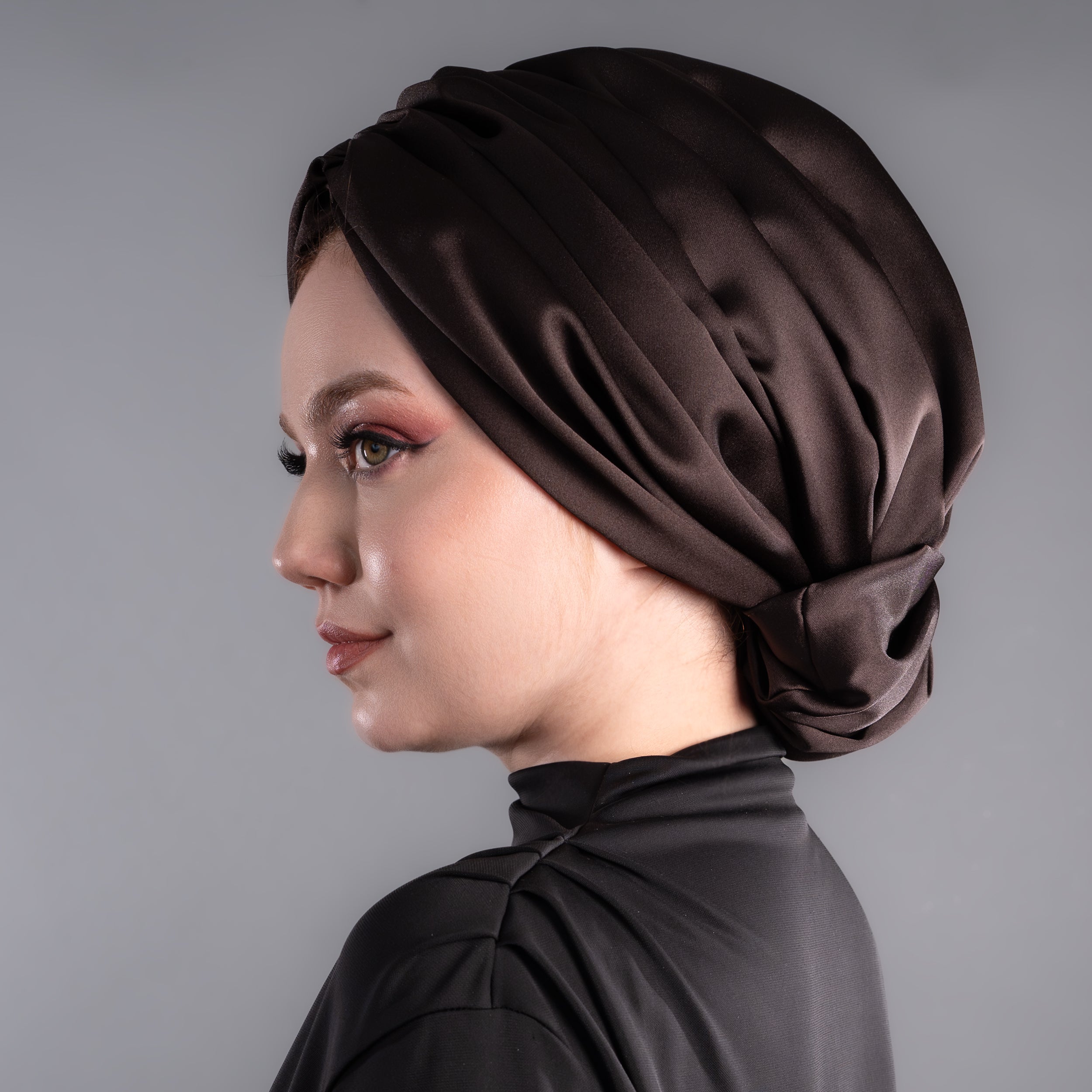 Beyrut Saten Bone - Acı Kahve - Penye Astarlı - Bitter Colors