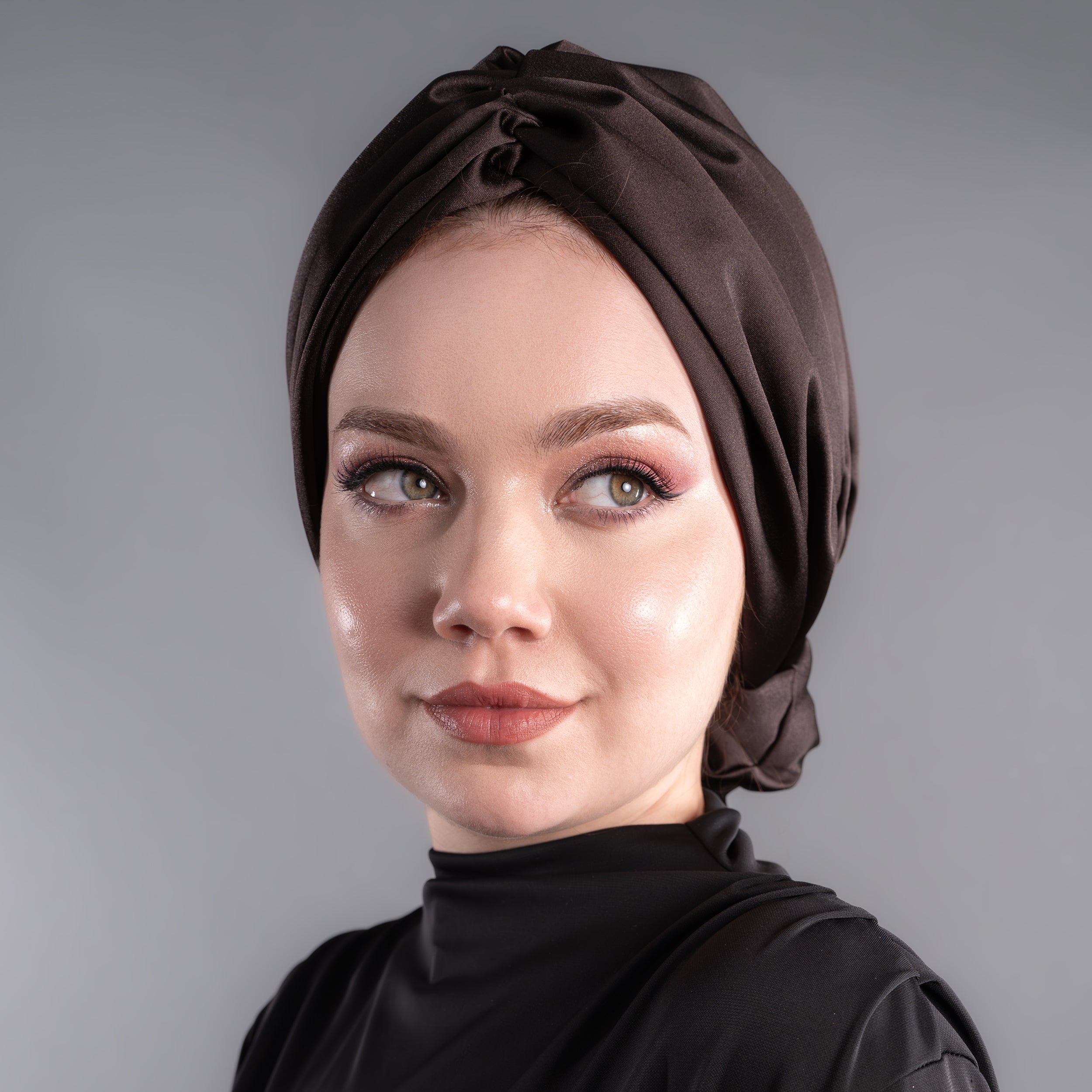 Beyrut Saten Bone - Acı Kahve - Penye Astarlı - Bitter Colors