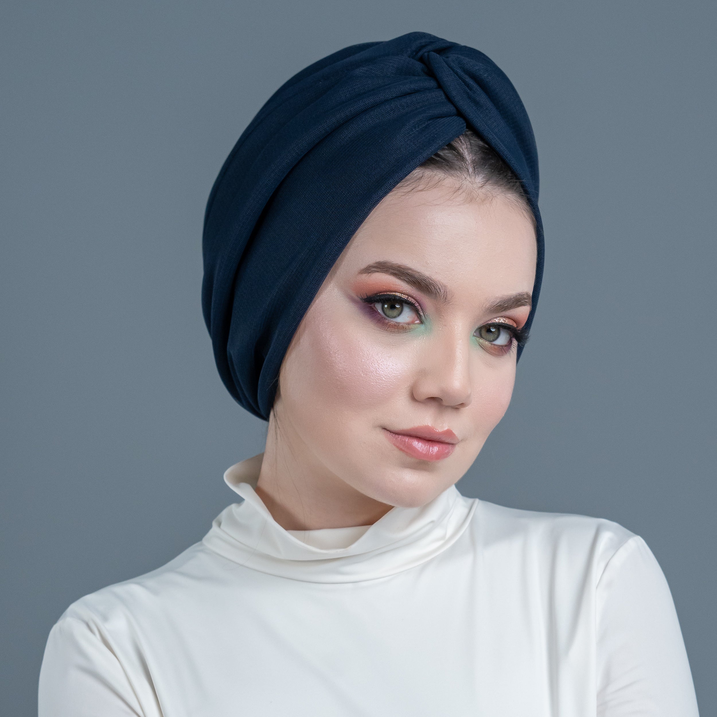 Burgulu Dışı Tüllü Bone - Çift Taraflı Kullanım - Esnek Örme Kumaş - Siyah - Comfy Tulle X Bone - BitterColors