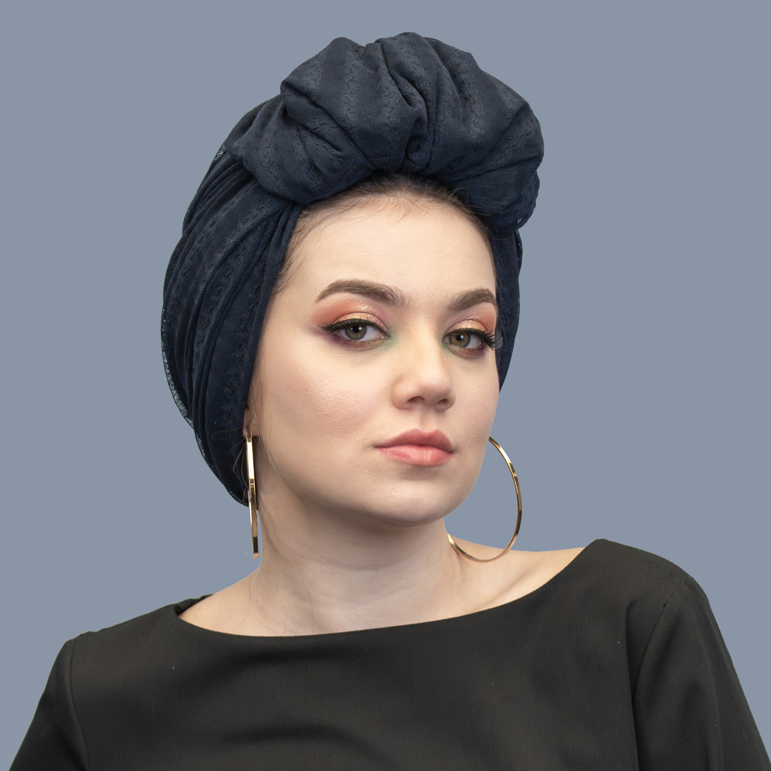 Beyrut Betulle Bone - Esnek Örme Kumaş - Siyah Renk - BitterColors