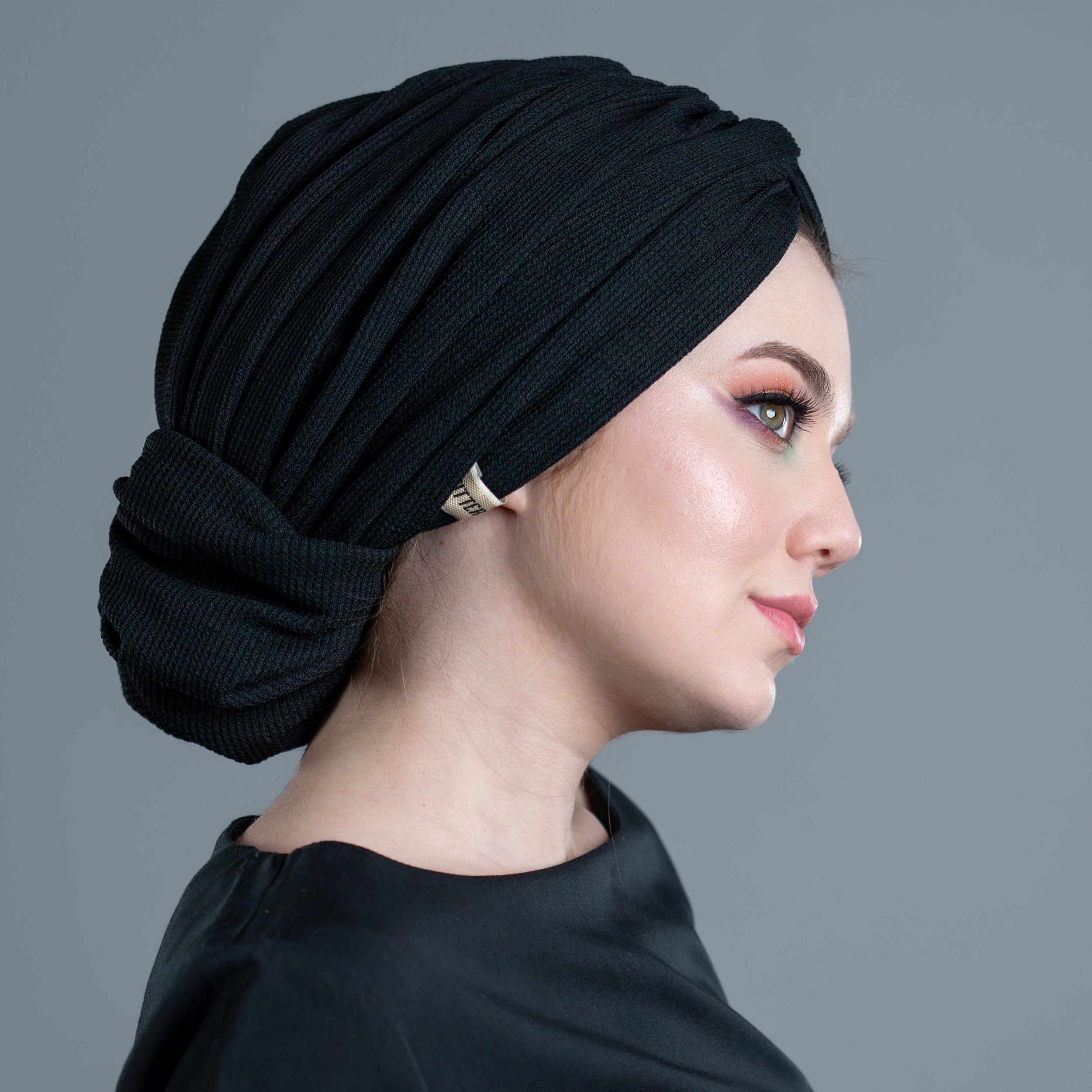 Beyrut Comfy Astarlı Hazır Bone - Esnek Örme Kumaş - Siyah Renk - BitterColors
