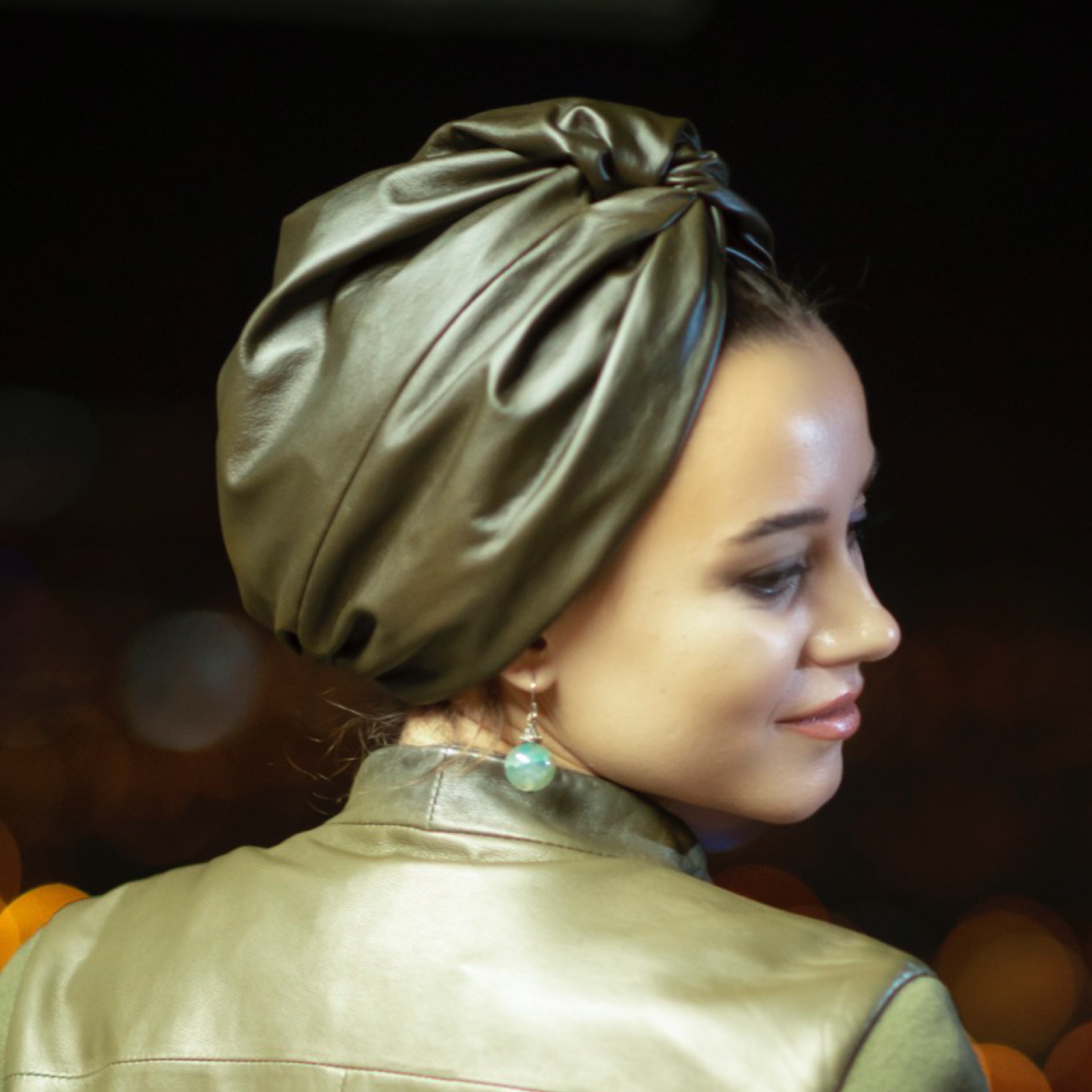 Roma Çift Yönlü Bone - Süet/Deri Kumaş - Yeşil Renk - BitterColors