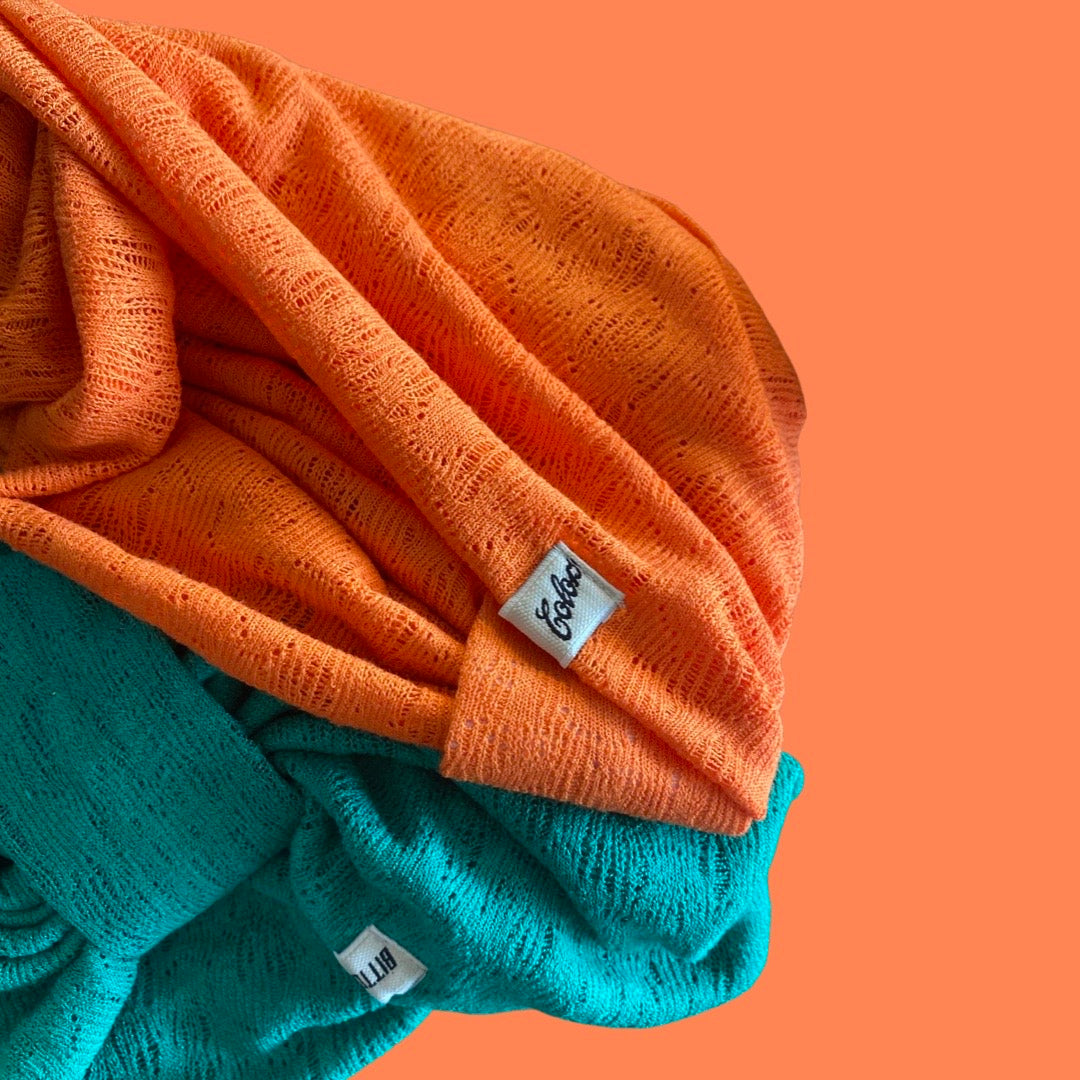 Twisted Knitty, Esnek Bone - Esnek Triko Kumaş - Turuncu Renk - BitterColors