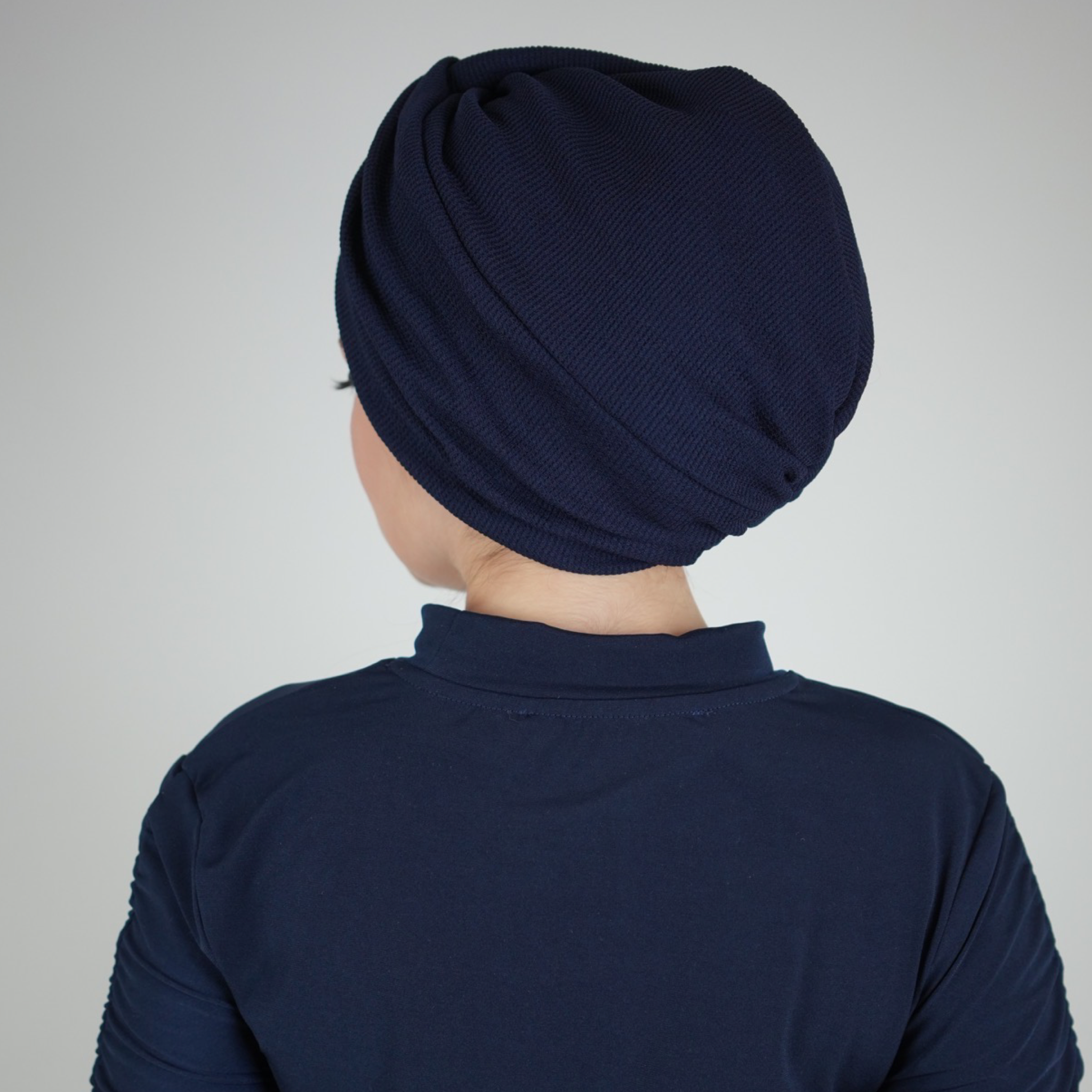 El Yapımı Günlük Bone - Çift Yönlü Kullanım - Esnek Örme Kumaş - Beyaz Renk - Comfy X - BitterColors