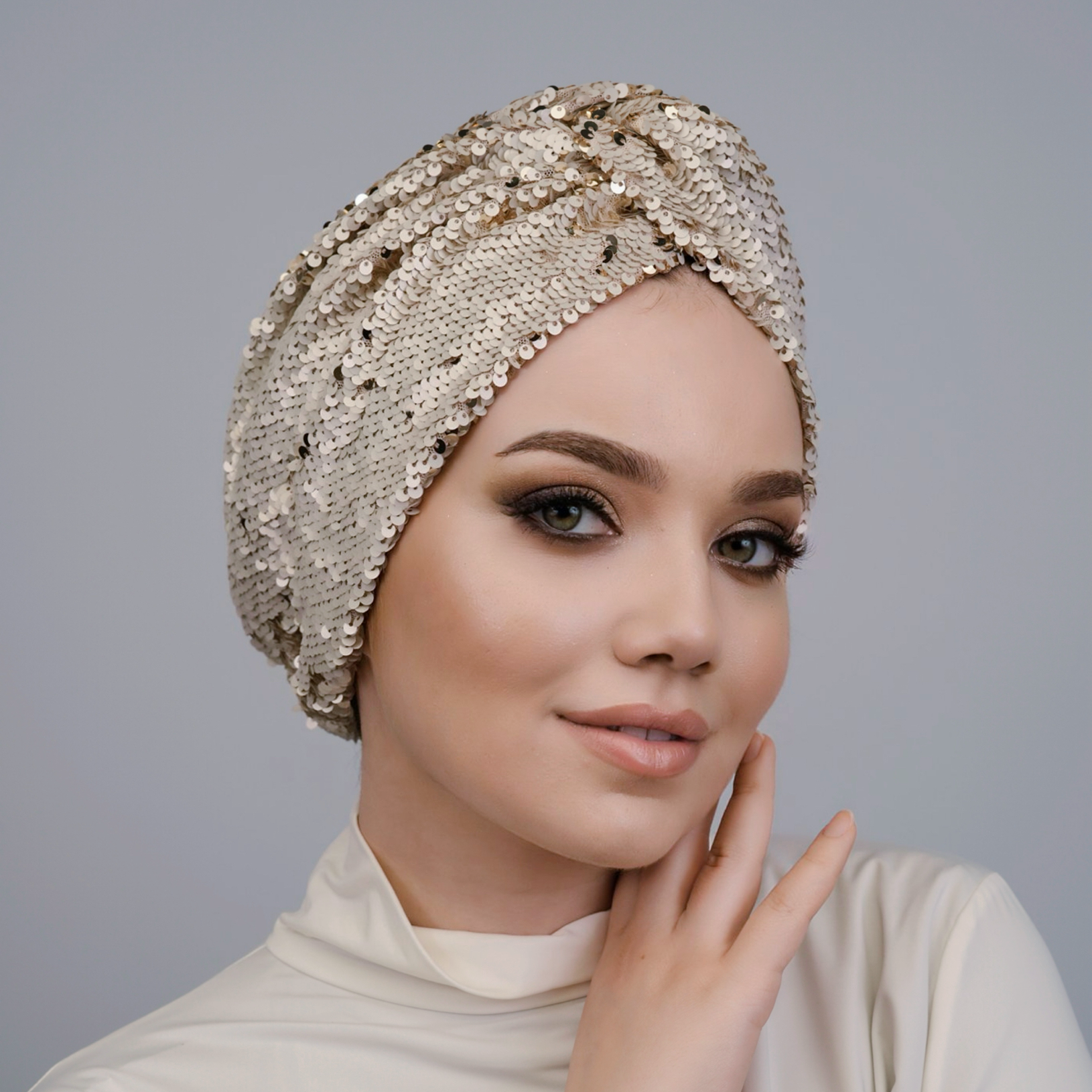 Roma Pul Payet Bone - Esnek Kumaş - Astarlı - Çok Renkli - Bitter Colors