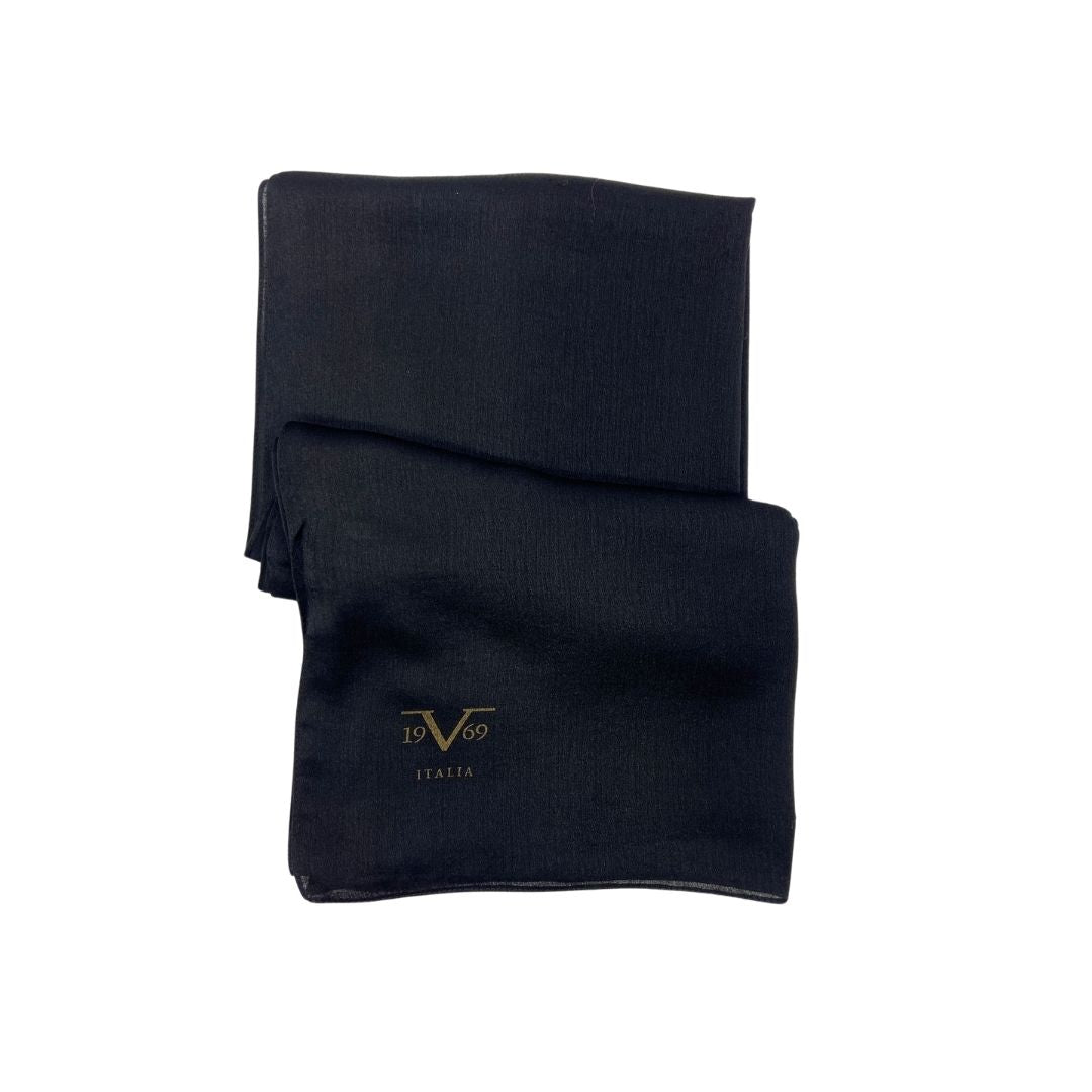 İtalyan Şifonu Şal - Siyah Renkli - BitterColors