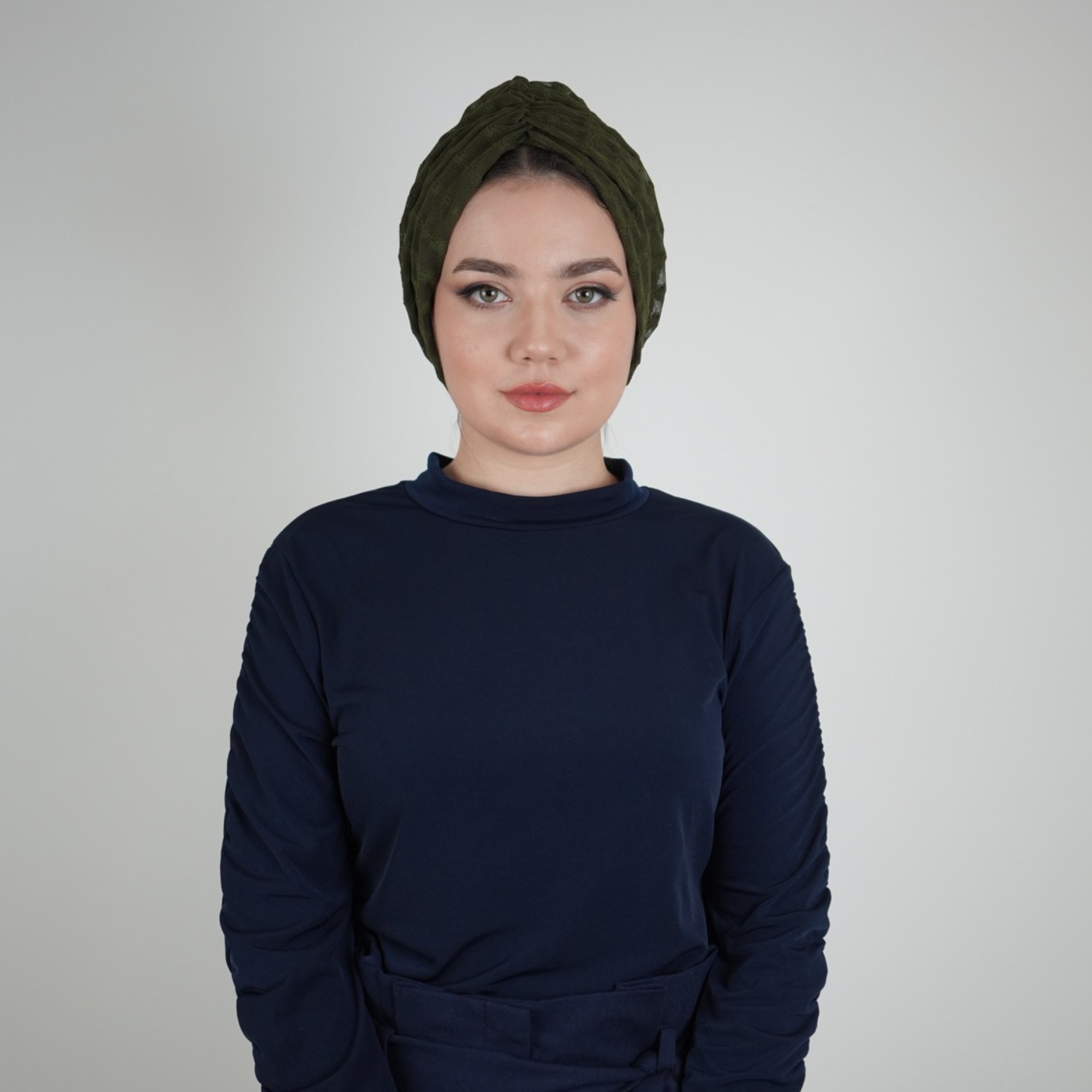 Betulle Büzgüllü Bone - Çift Taraflı - Esnek Tül Kumaş - Siyah Renk - BitterColors
