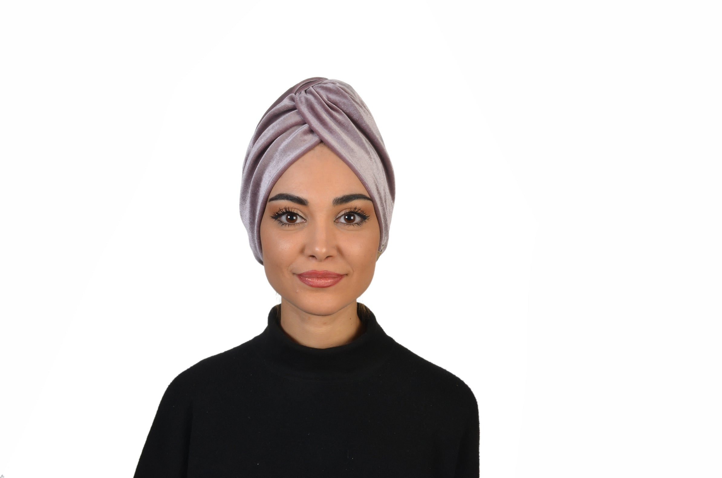 Burgulu Kadife Kumaş Bone - Çift Taraflı - Pembe Renk - BitterColors