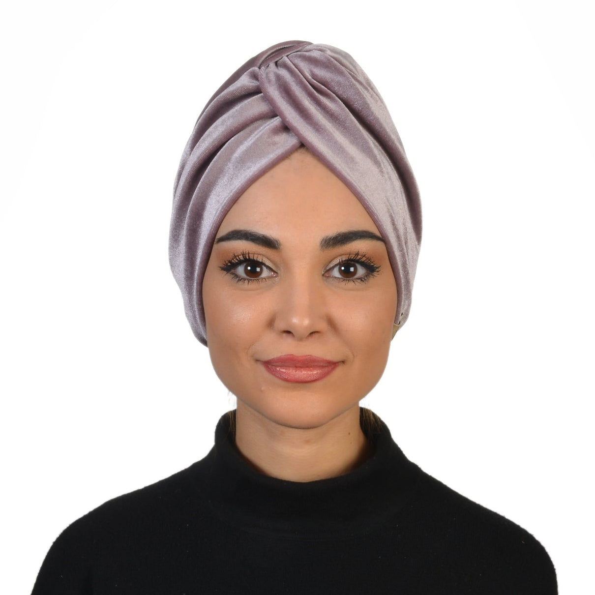 Burgulu Kadife Kumaş Bone - Çift Taraflı - Pembe Renk - BitterColors