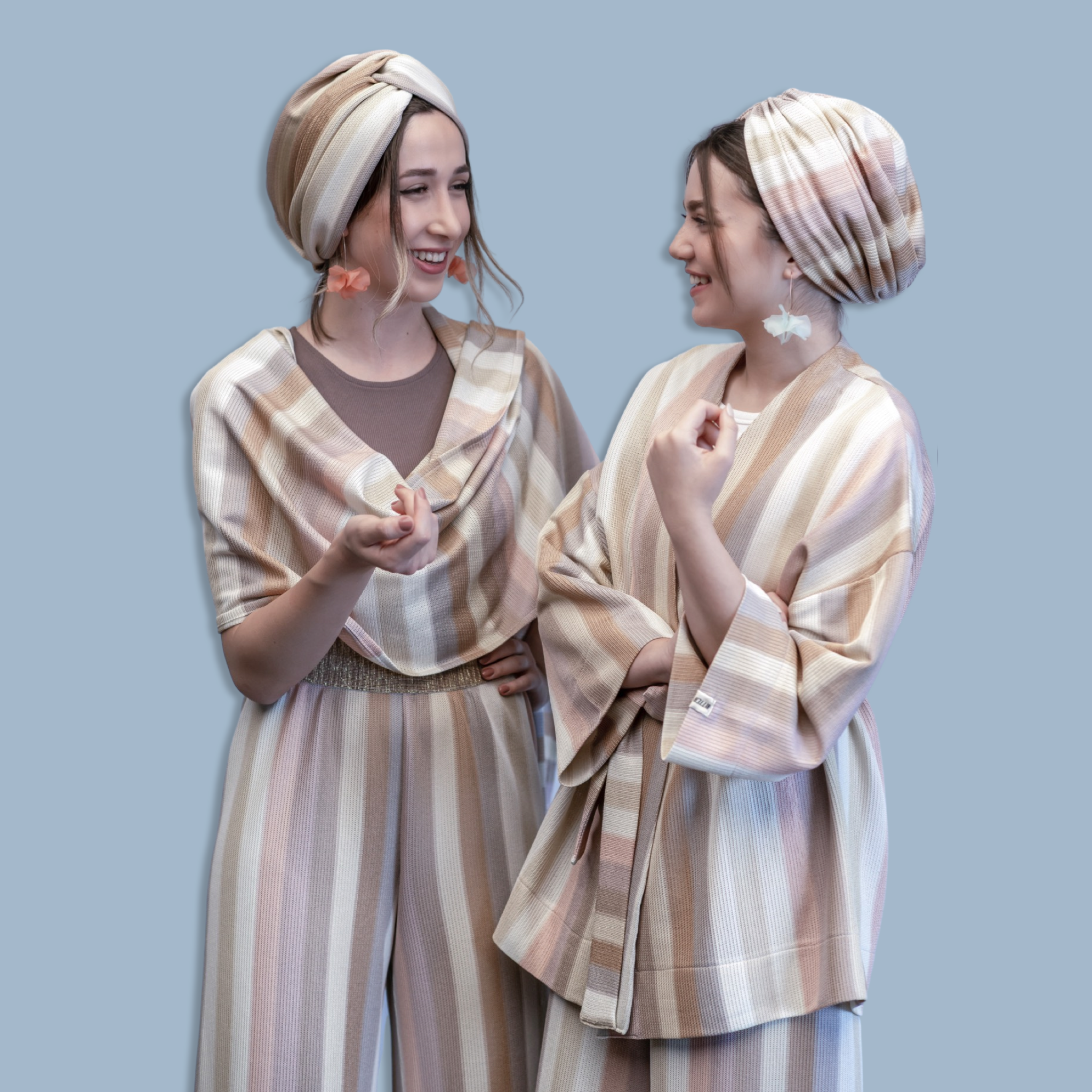 Uzun Kollu Kimono Ceket - Astarsız - Çok Renkli - BitterColors