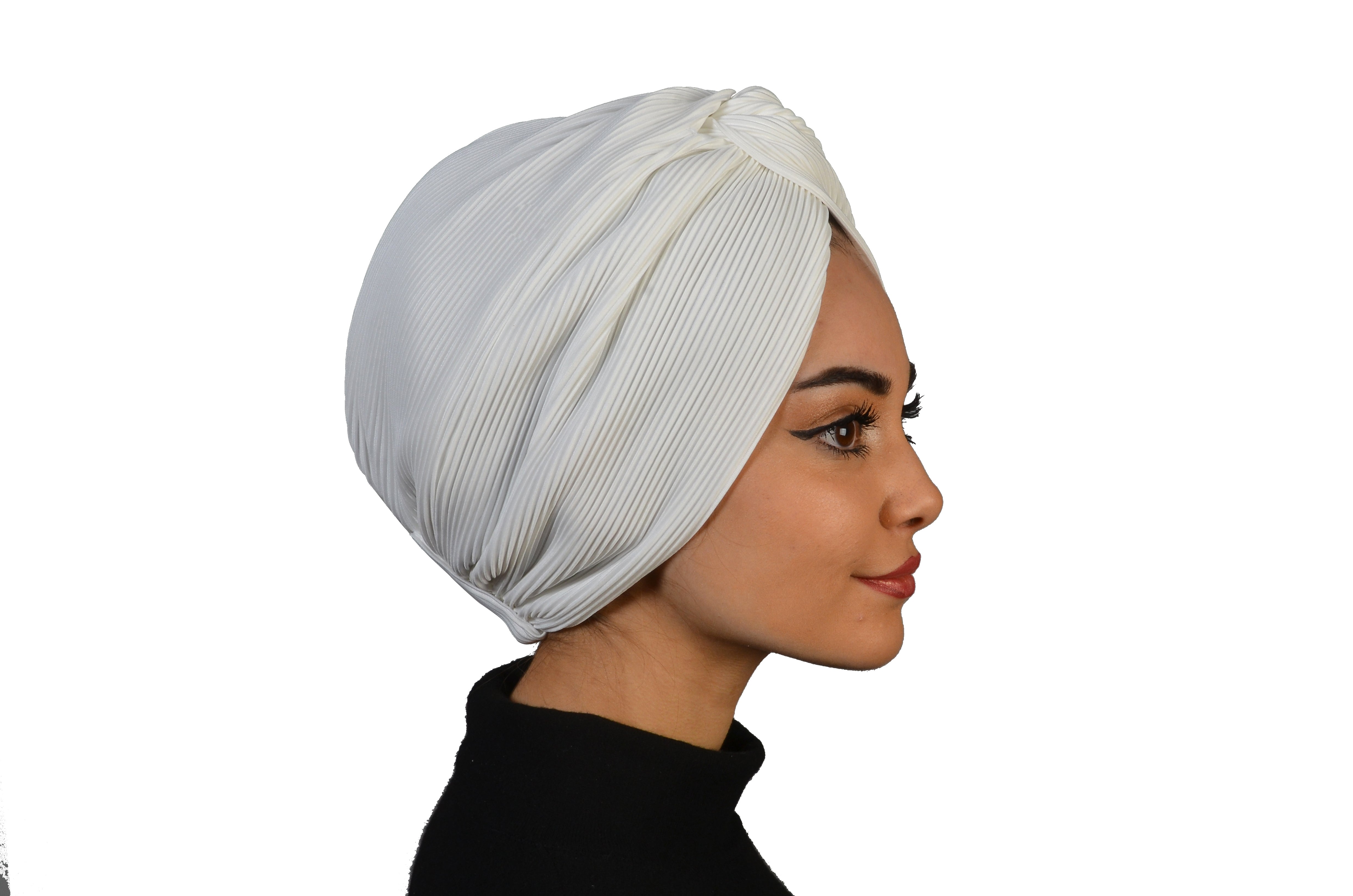 İncİ Beyazı Bone - Beyaz Renk - Burgulu - BitterColors