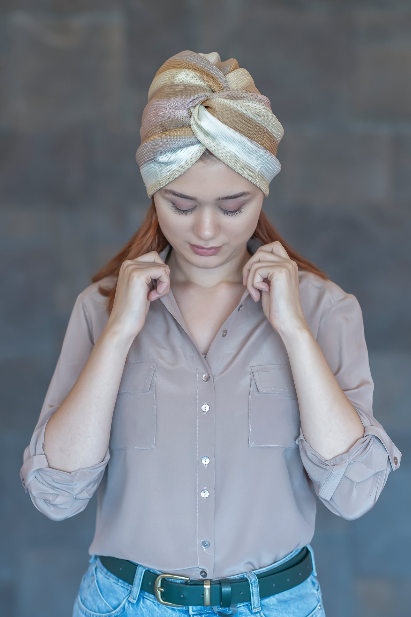 Sofia Burgulu Bone - Örme/Triko Kumaş - Çok Renkli - BitterColors