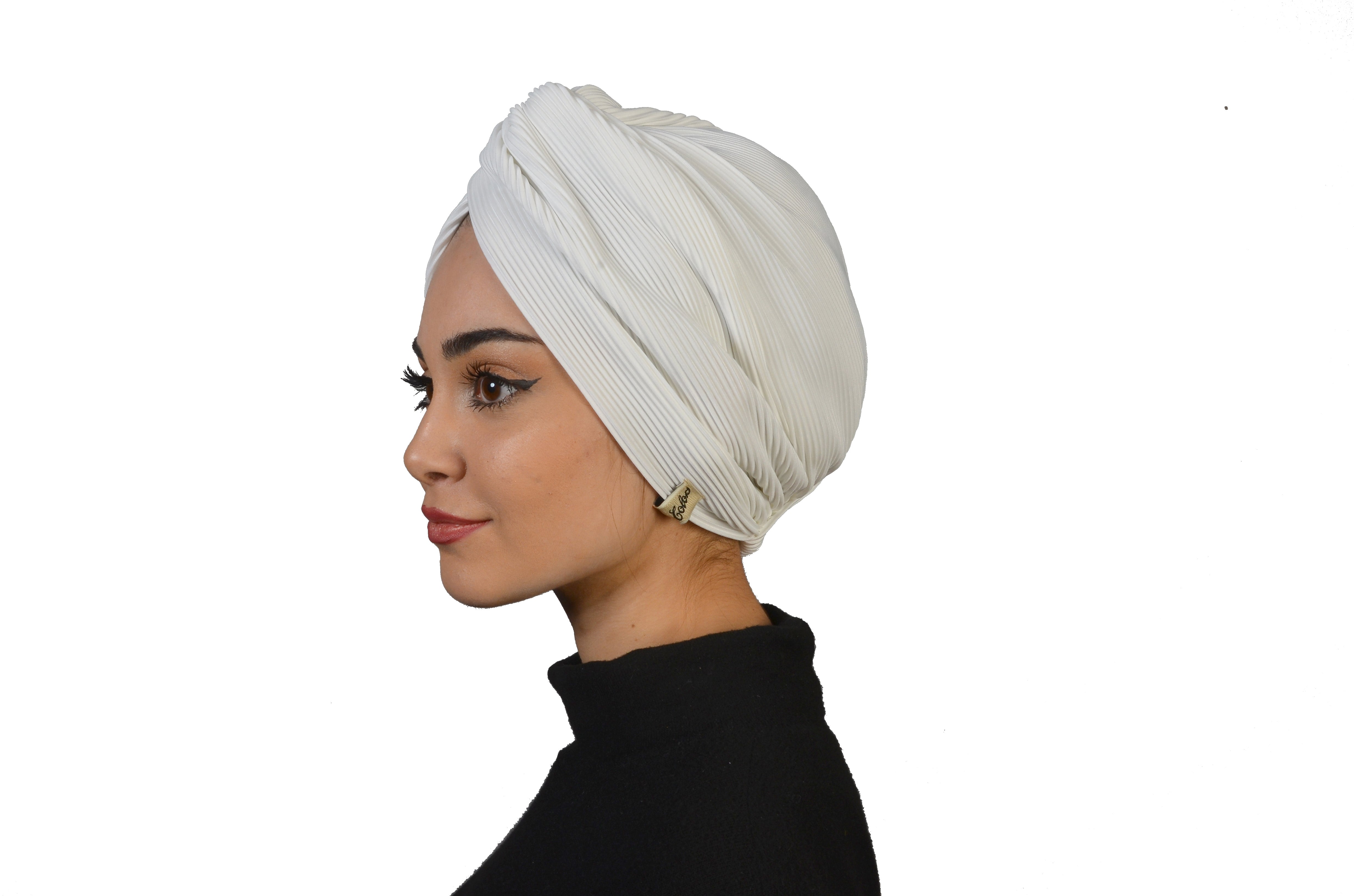 İncİ Beyazı Bone - Beyaz Renk - Burgulu - BitterColors