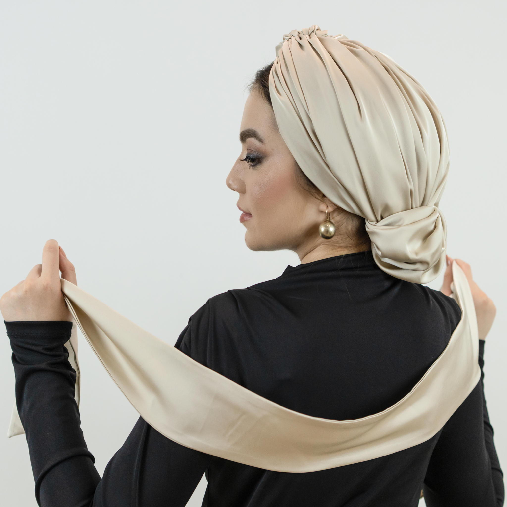 İpek Saten Fular - Boyun Atkısı - Şal - Bitter Colors