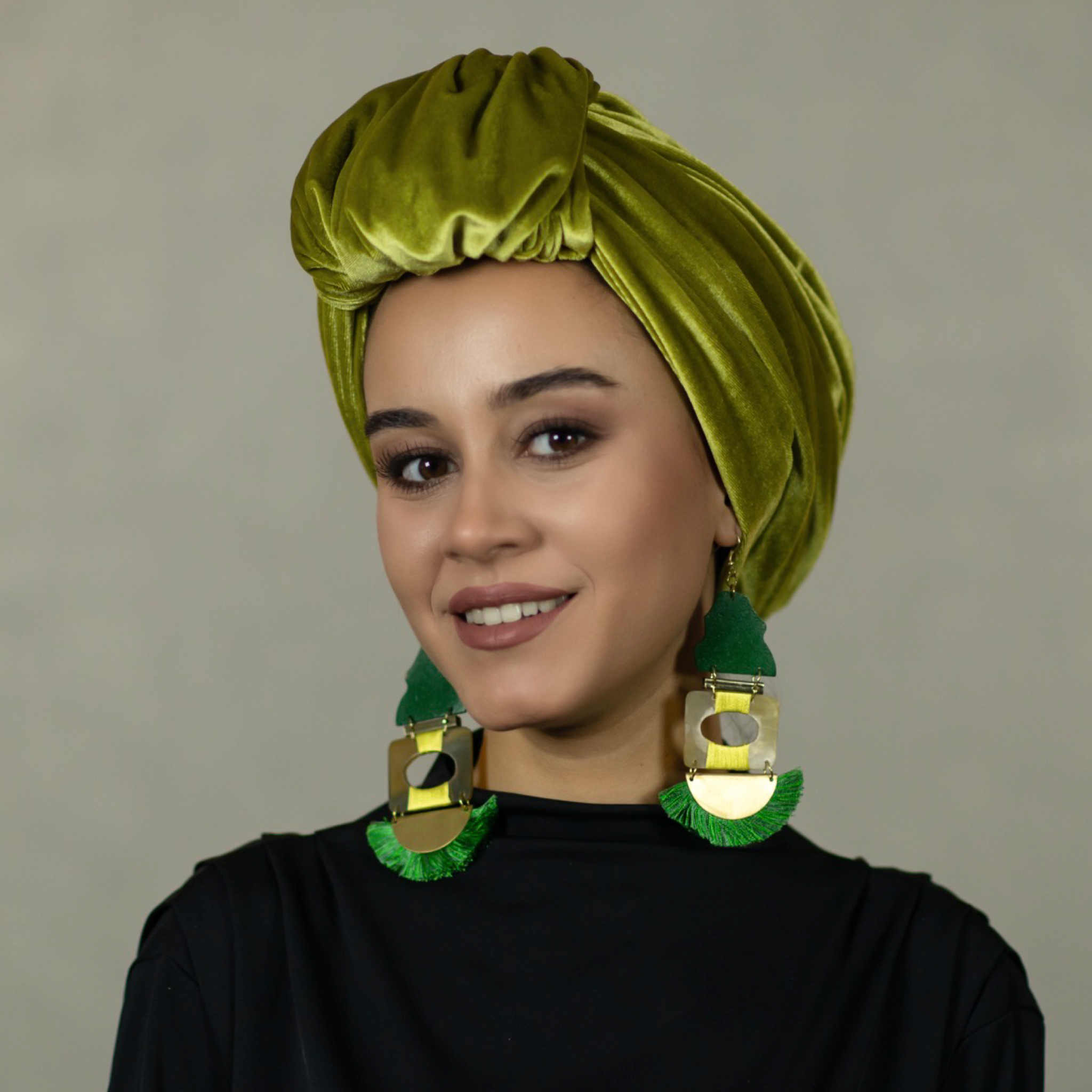 Beyrut Hazır Bone - Esnek Kadife Kumaş - Siyah Renk - Bitter Colors