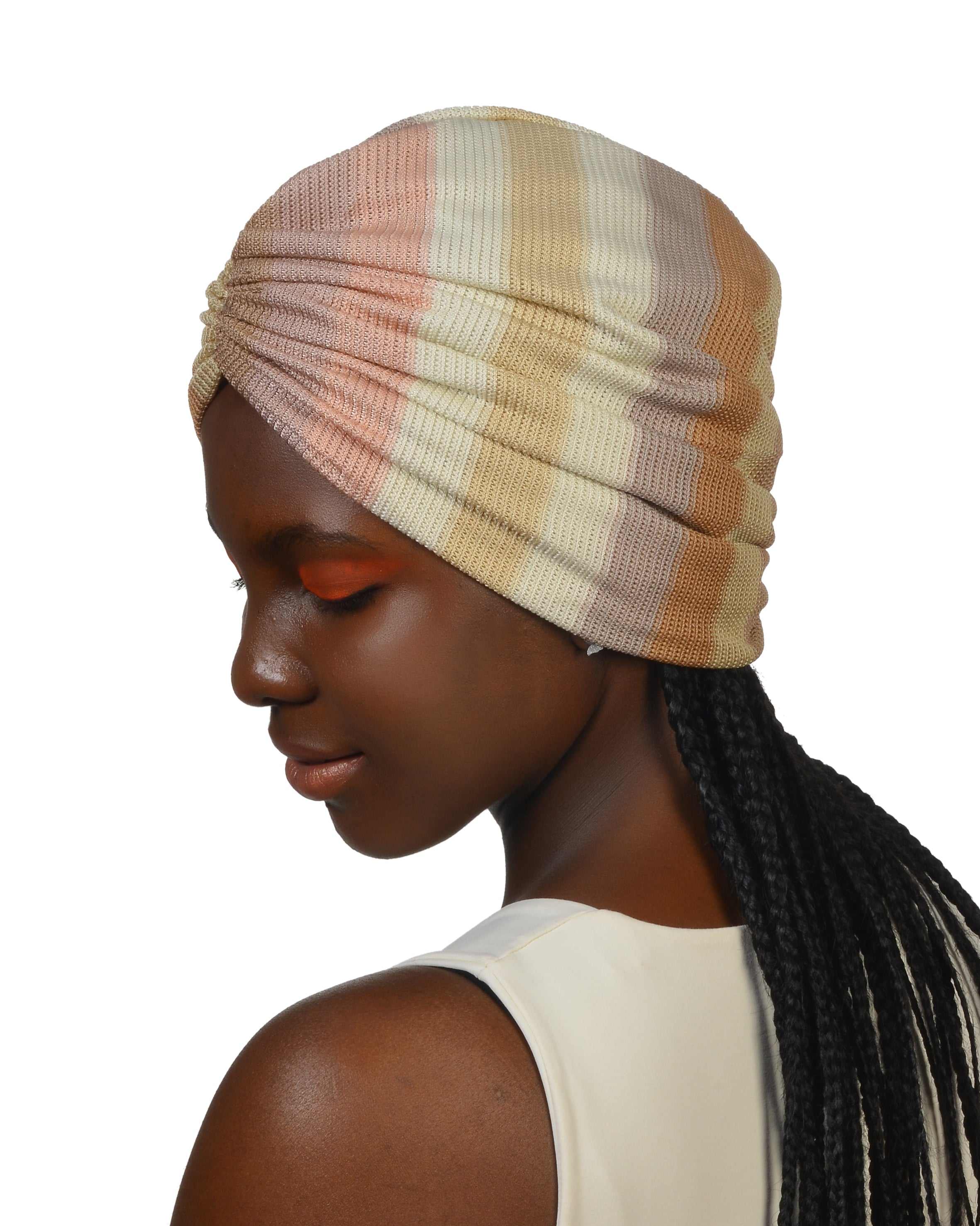 Sofia Büzgülü Bone - Esnek Triko Kumaş - Pastel Rengi - BitterColors