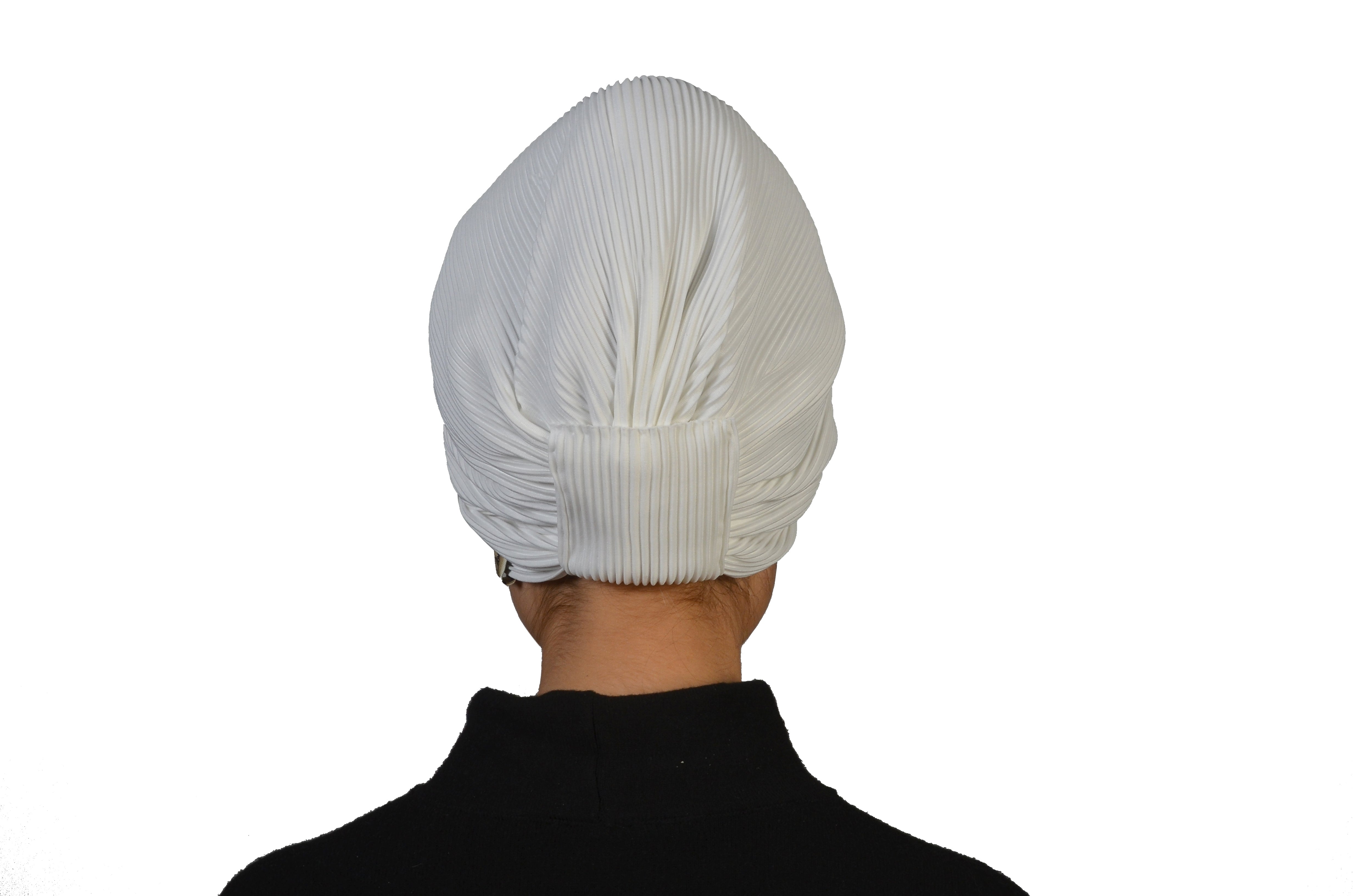 İncİ Beyazı Bone - Beyaz Renk - Burgulu - BitterColors