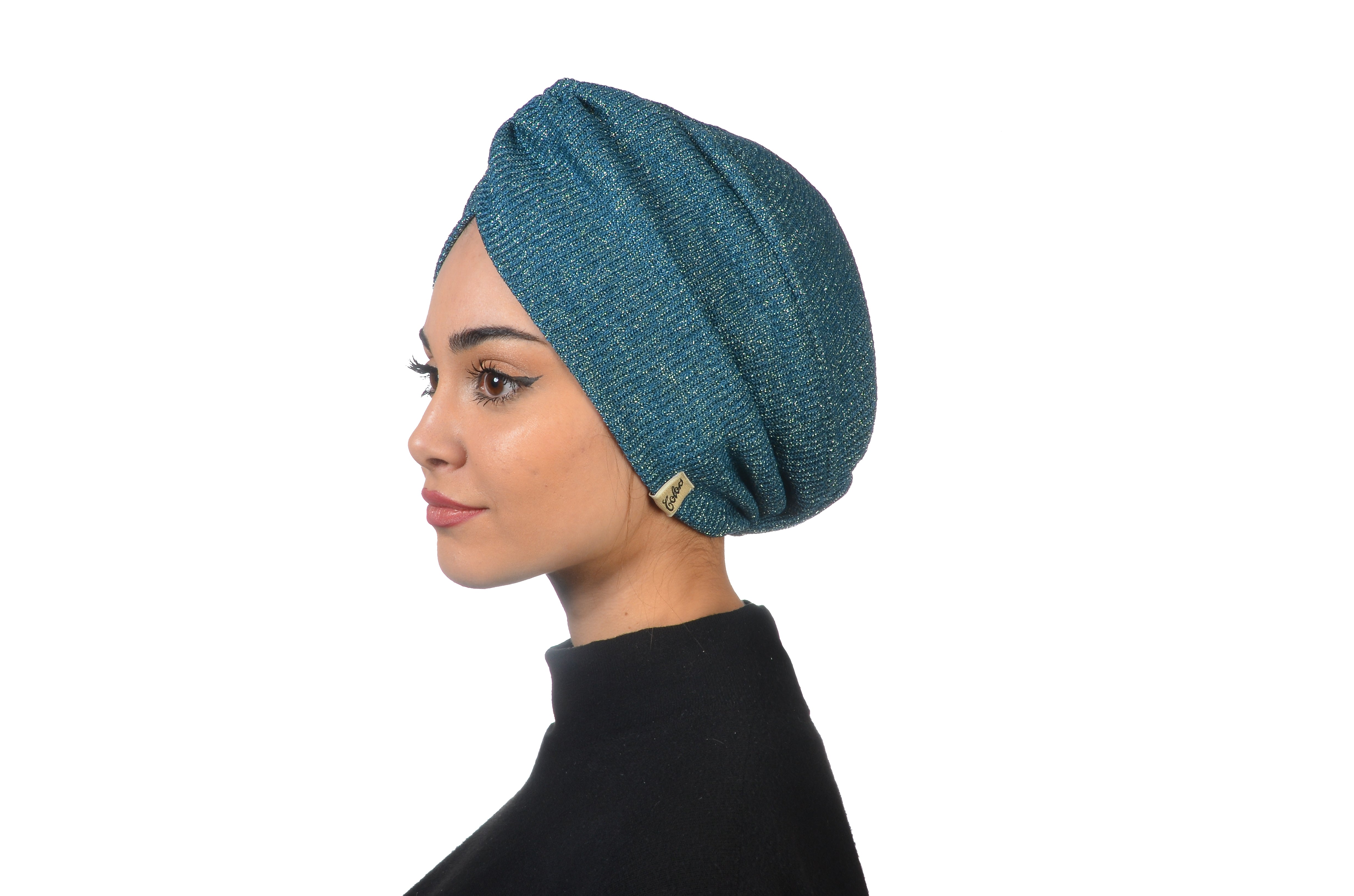 Burgulu Örme Bone - Esnek Triko Kumaş - Yeşil Renk - BitterColors