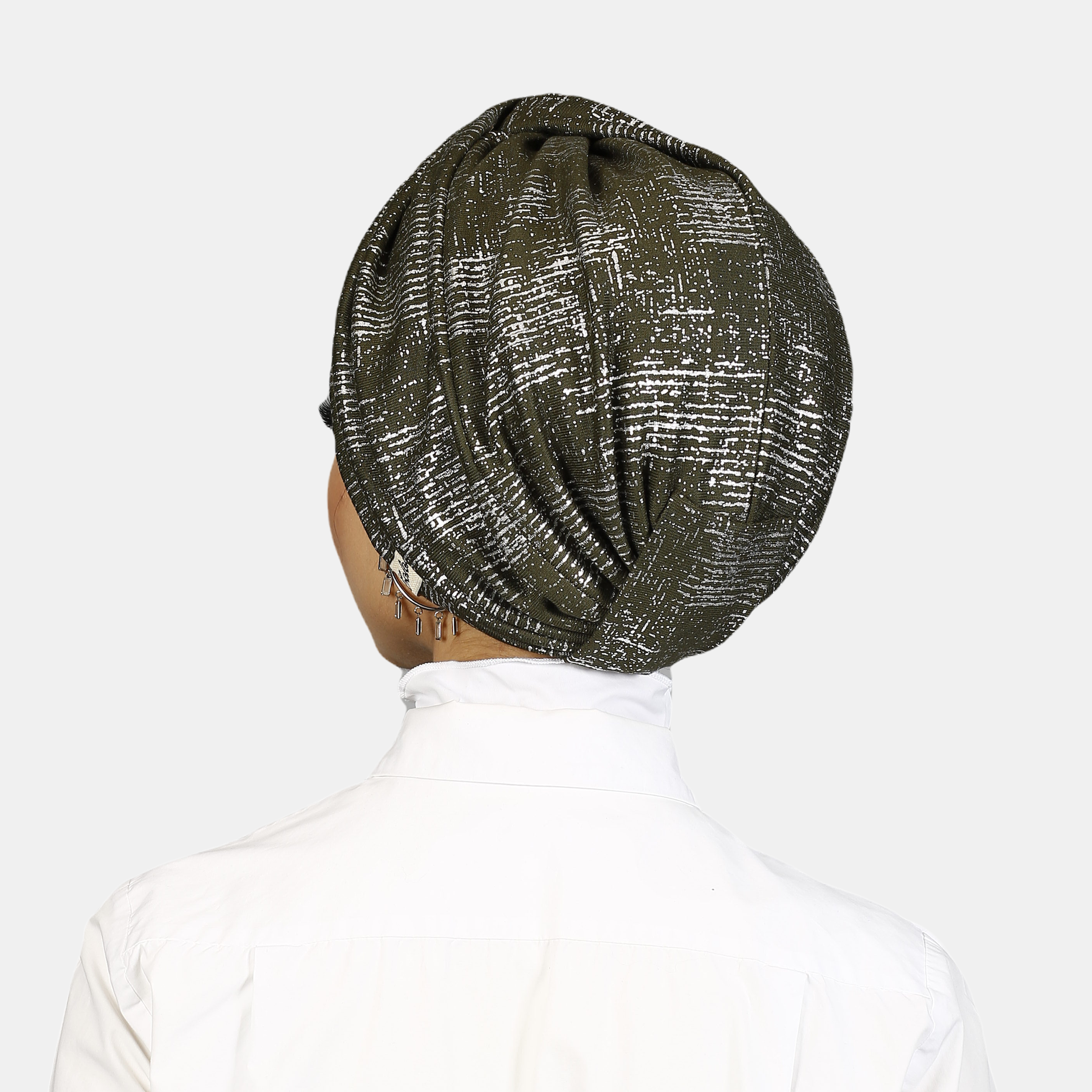 Burgulu Penye Bone - Twisted Combing Khaki - Esnek Kumaş - Haki Rengi - BitterColors