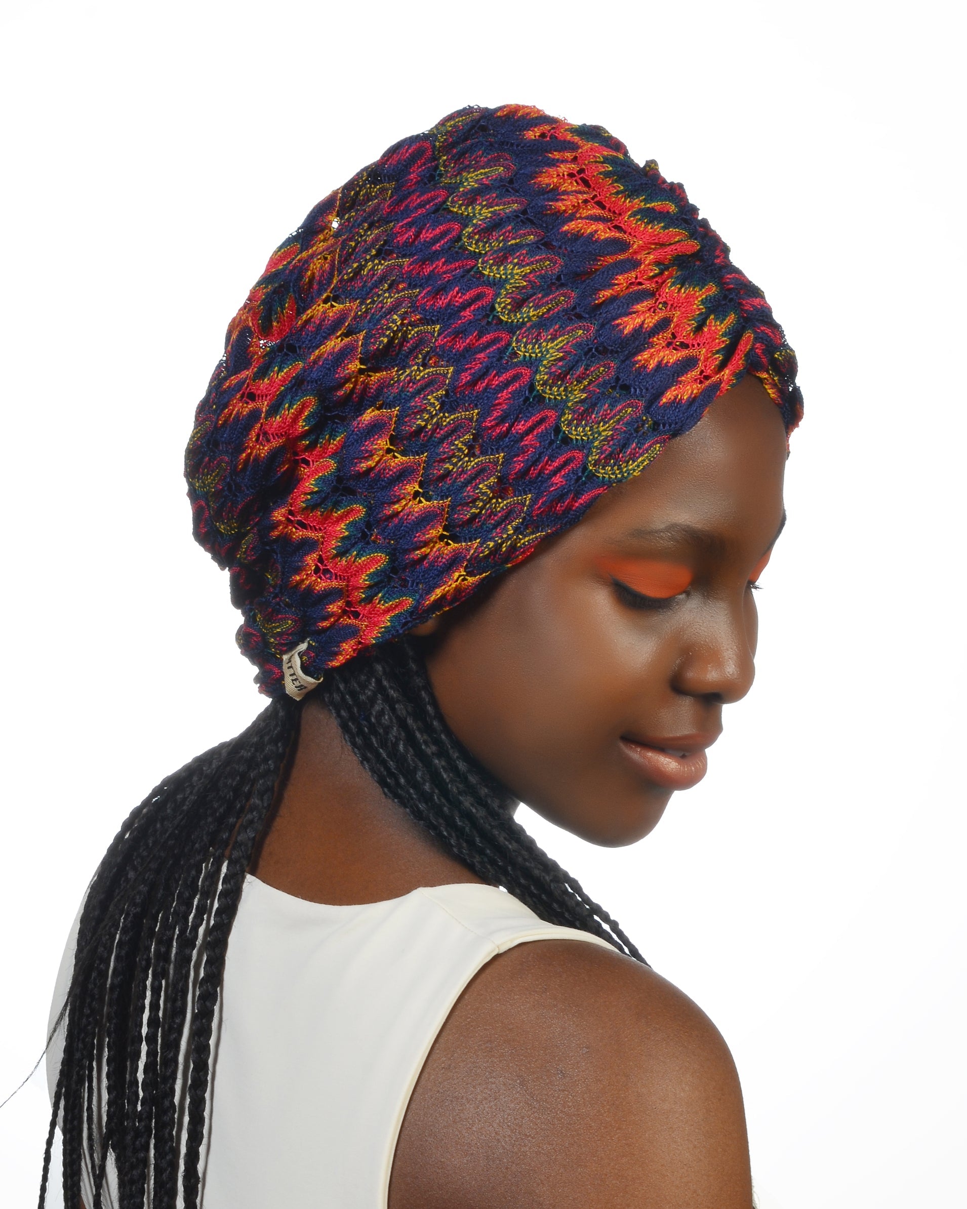 Bitter Curly Büzgülü Bone - Esnek Triko Kumaş - Çok Renkli - BitterColors