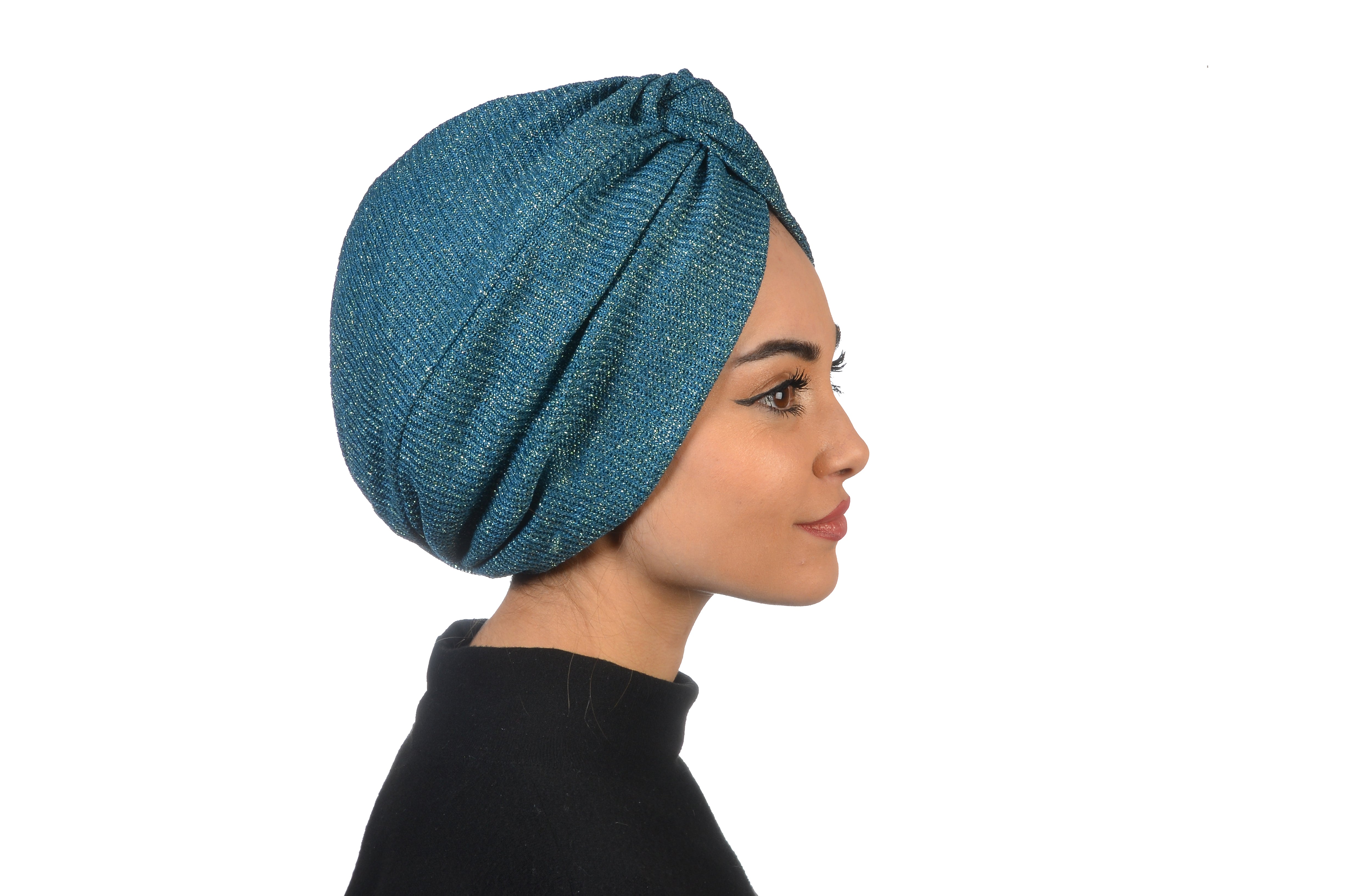 Burgulu Örme Bone - Esnek Triko Kumaş - Yeşil Renk - BitterColors