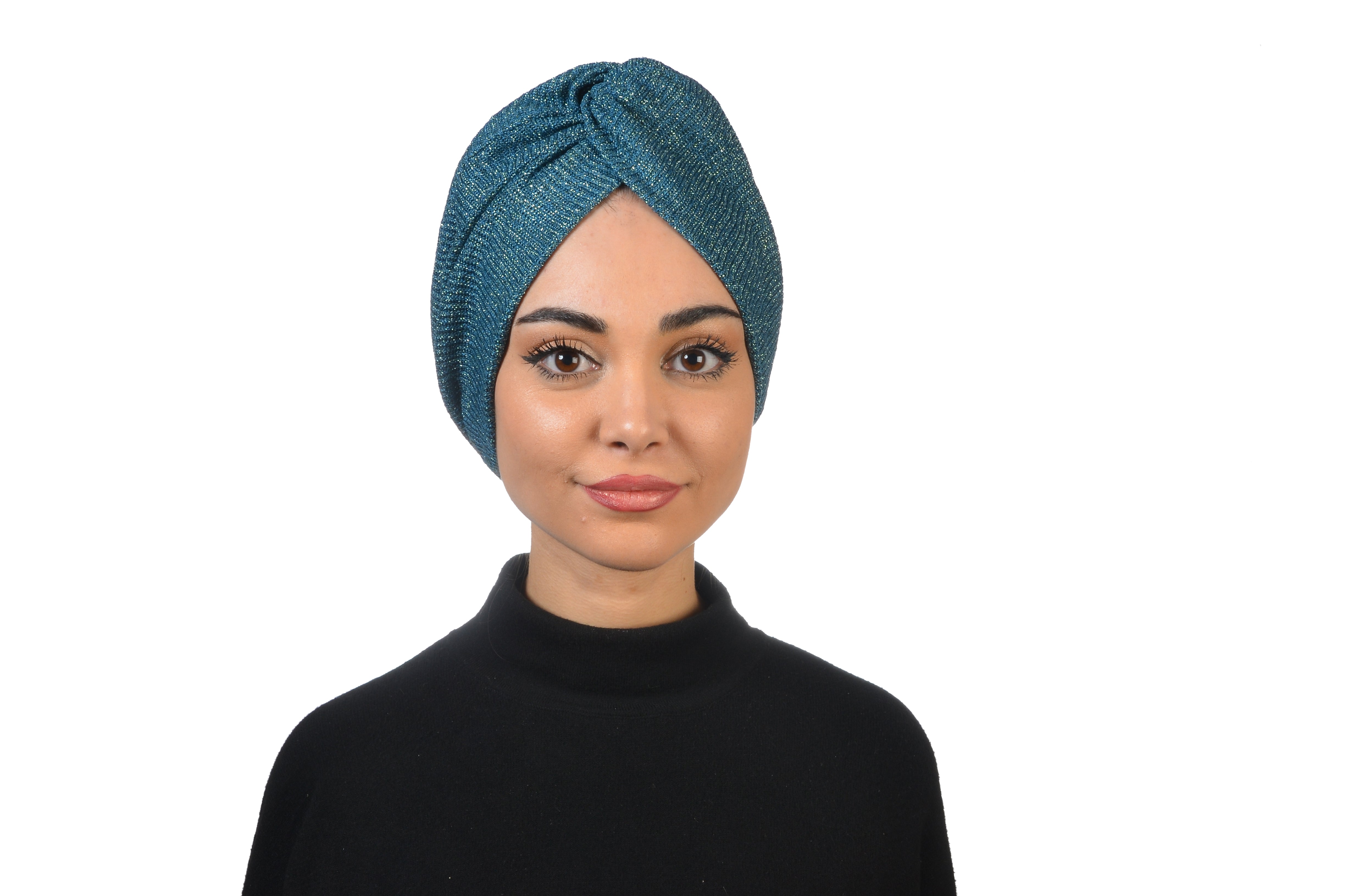 Burgulu Örme Bone - Esnek Triko Kumaş - Yeşil Renk - BitterColors