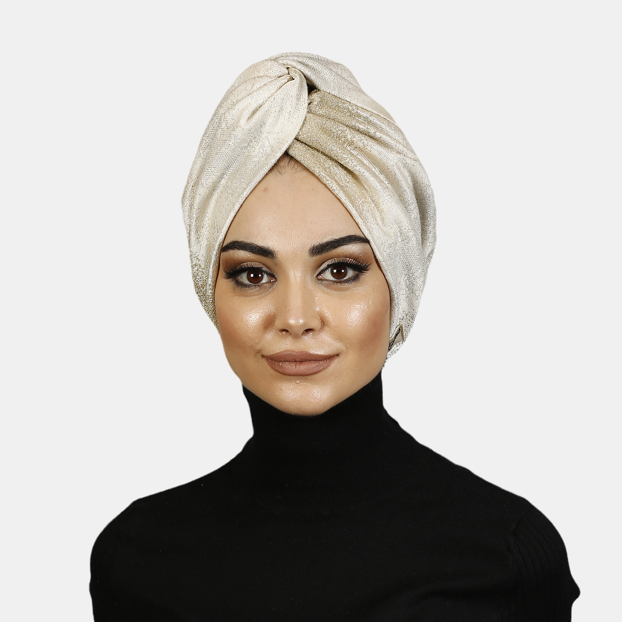 Jakarlı Bone - Bej Rengi - Esnek Kumaş - BitterColors