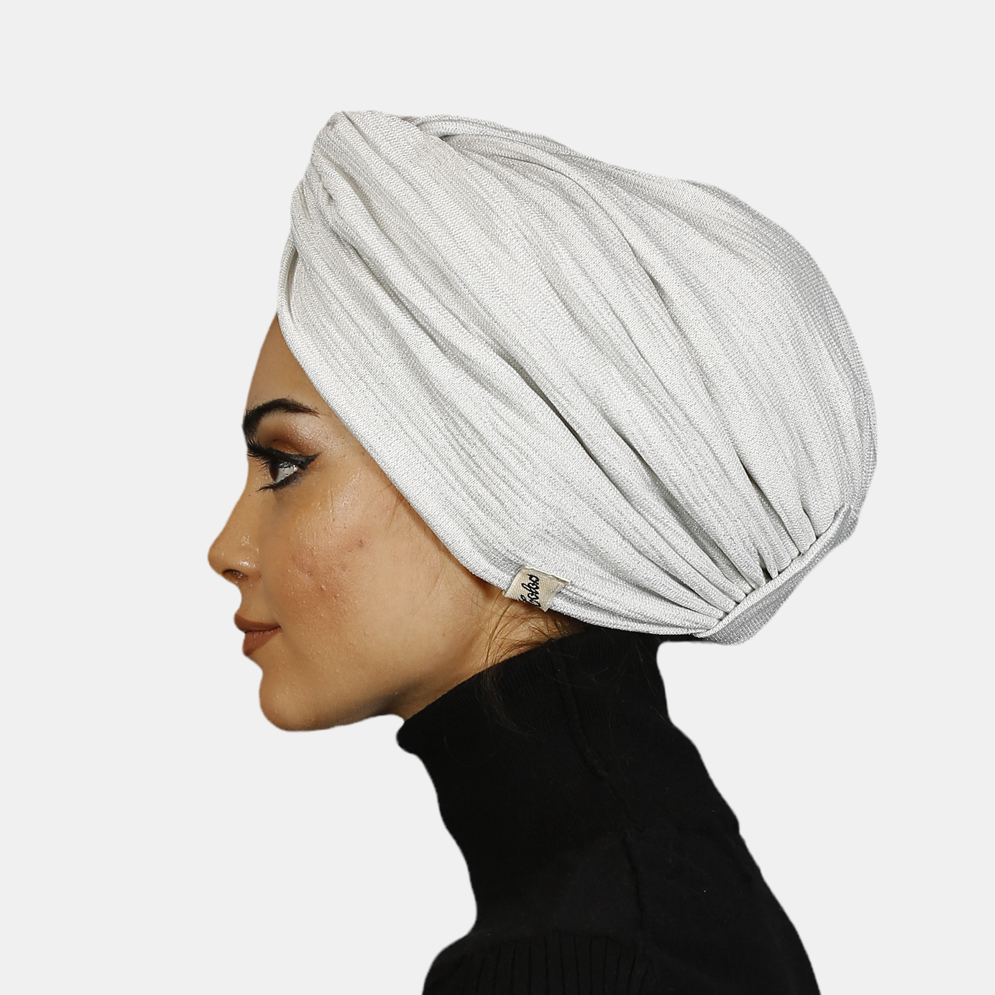 Snowflake Bone - Esnek Triko Kumaş - Çift Taraflı - Açık Gri Renk - BitterColors