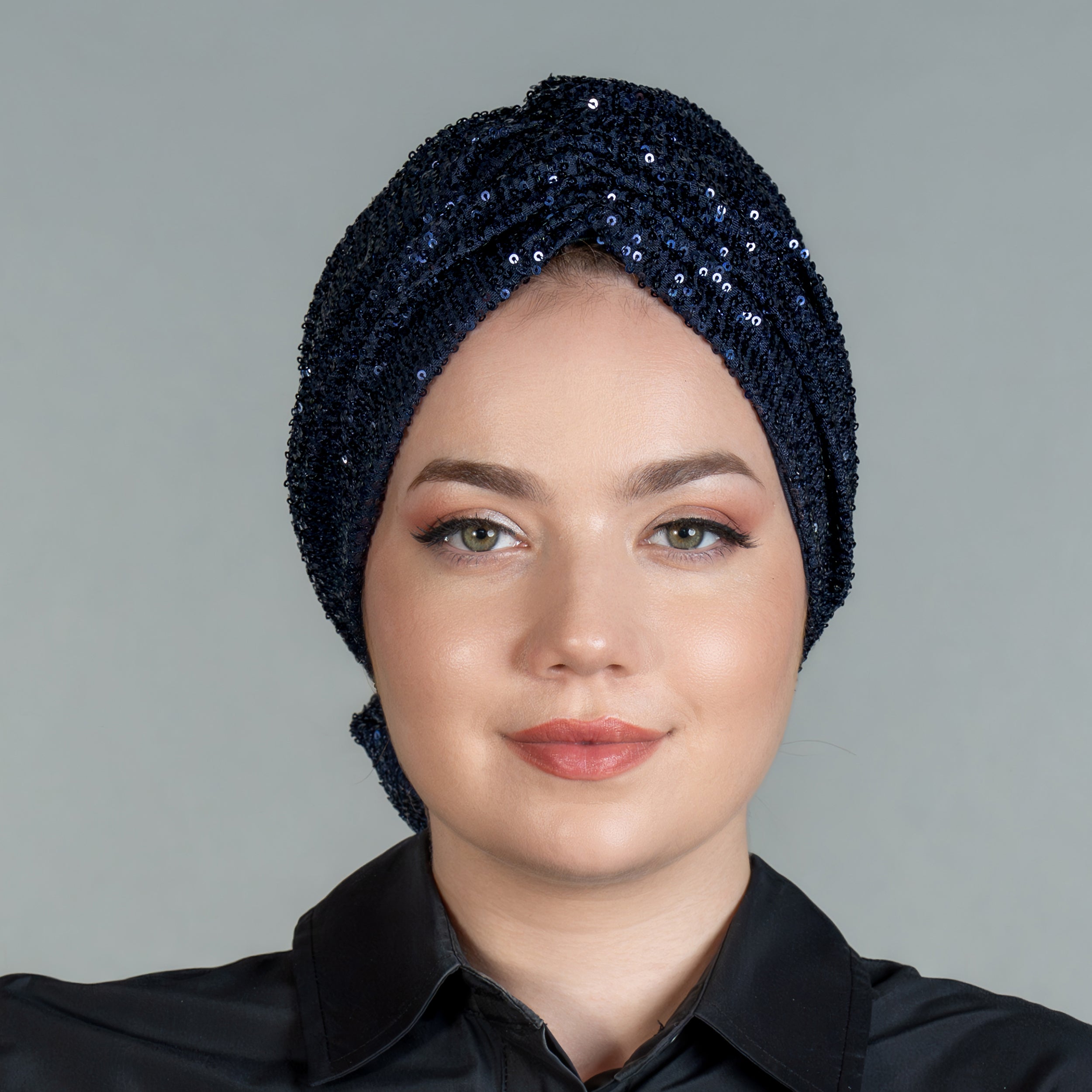 Beyrut Pul Payet Bone - Penye Astarlı - Kullanıma Hazır Bone - Siyah , Gold , Beyaz , Bordo , Lacivert - BitterColors