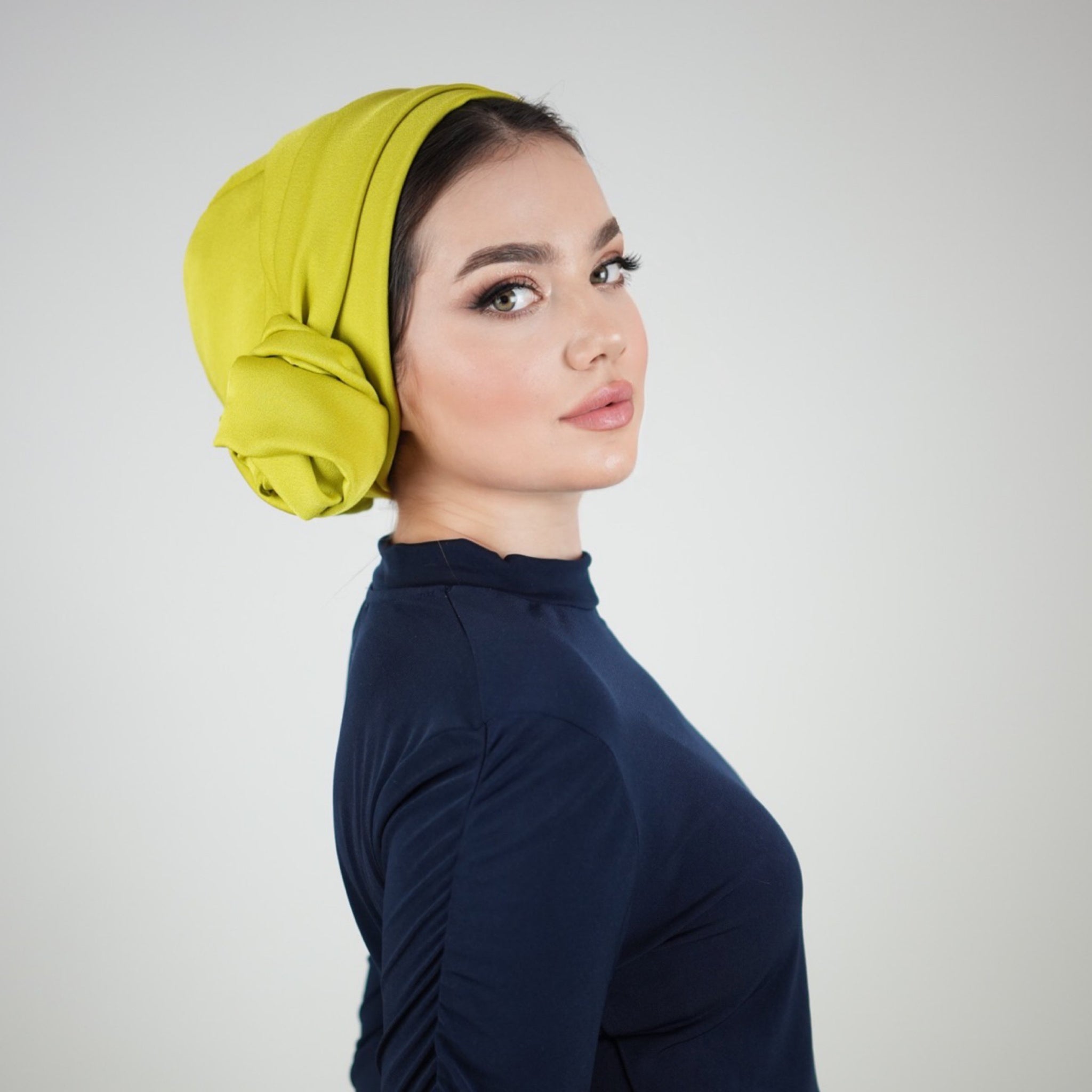 Dubai, Krep Saten Bone, Dubai Crepe Sateen Turban