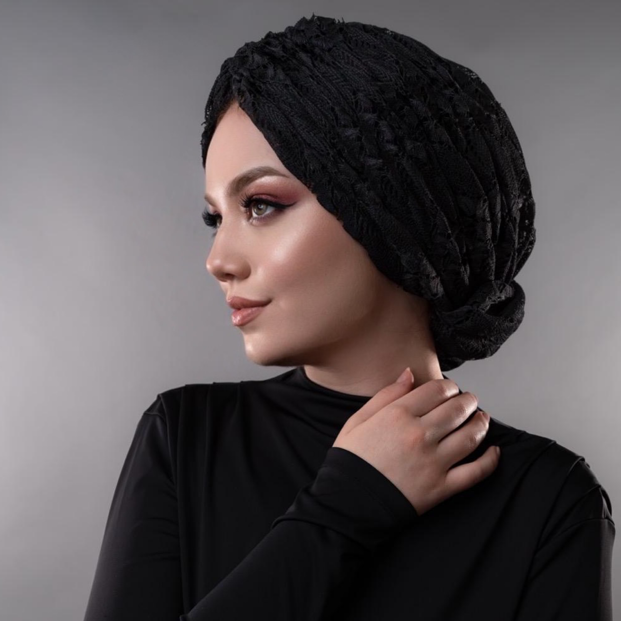 Beyrut Aura Bone - Triko Kumaş - Penye Astarlı - Siyah Renkli - BitterColors