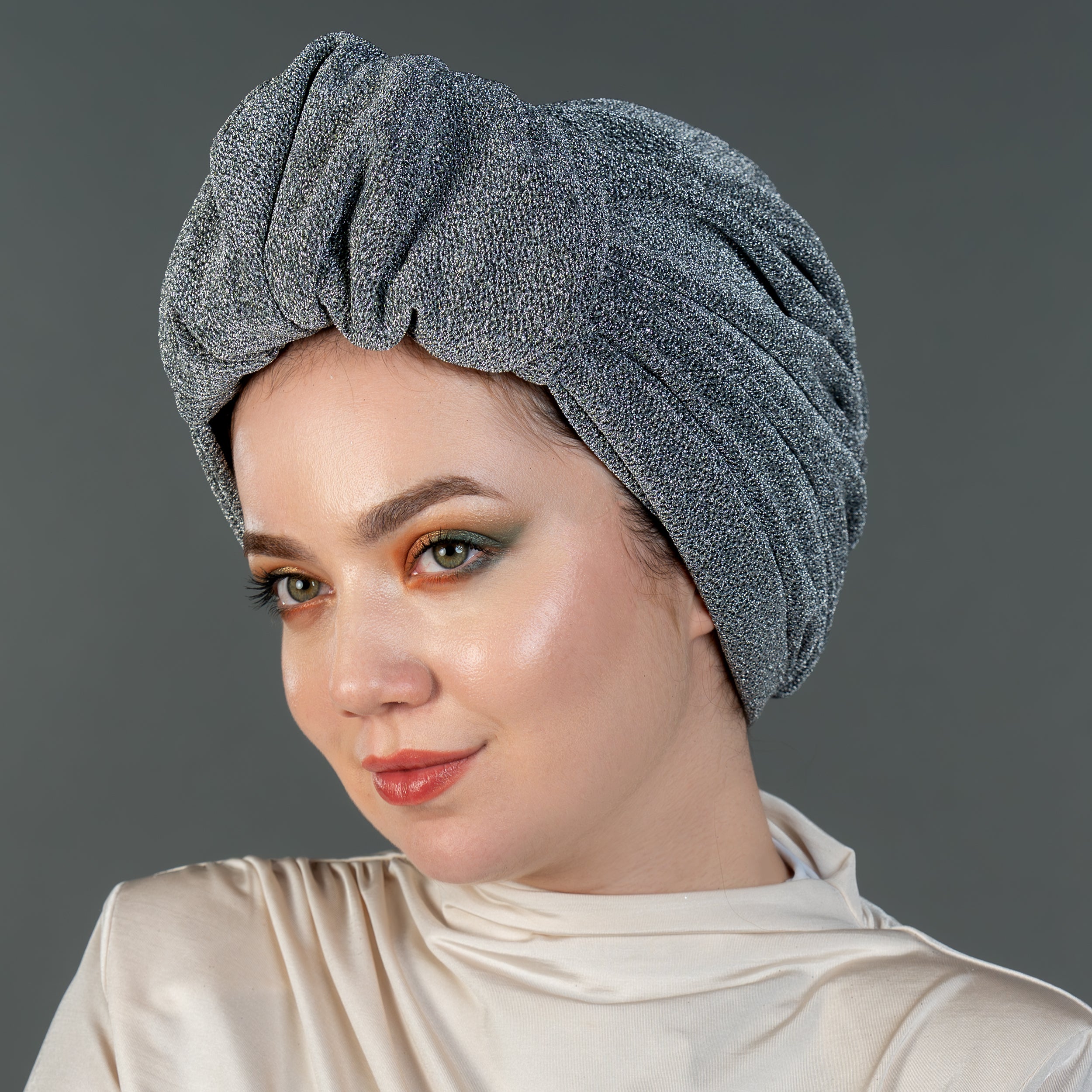 Beyrut Simli Bone - Penye Astarlı - Kullanıma Hazır Bone - Gri Renkli - BitterColors