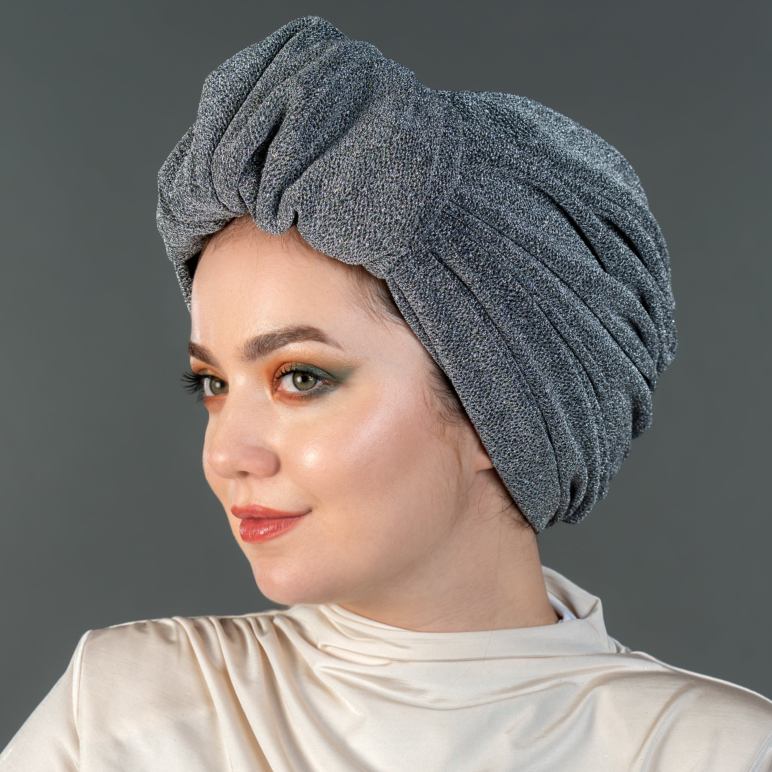 Beyrut Simli Bone - Penye Astarlı - Kullanıma Hazır Bone - Gri Renkli - BitterColors