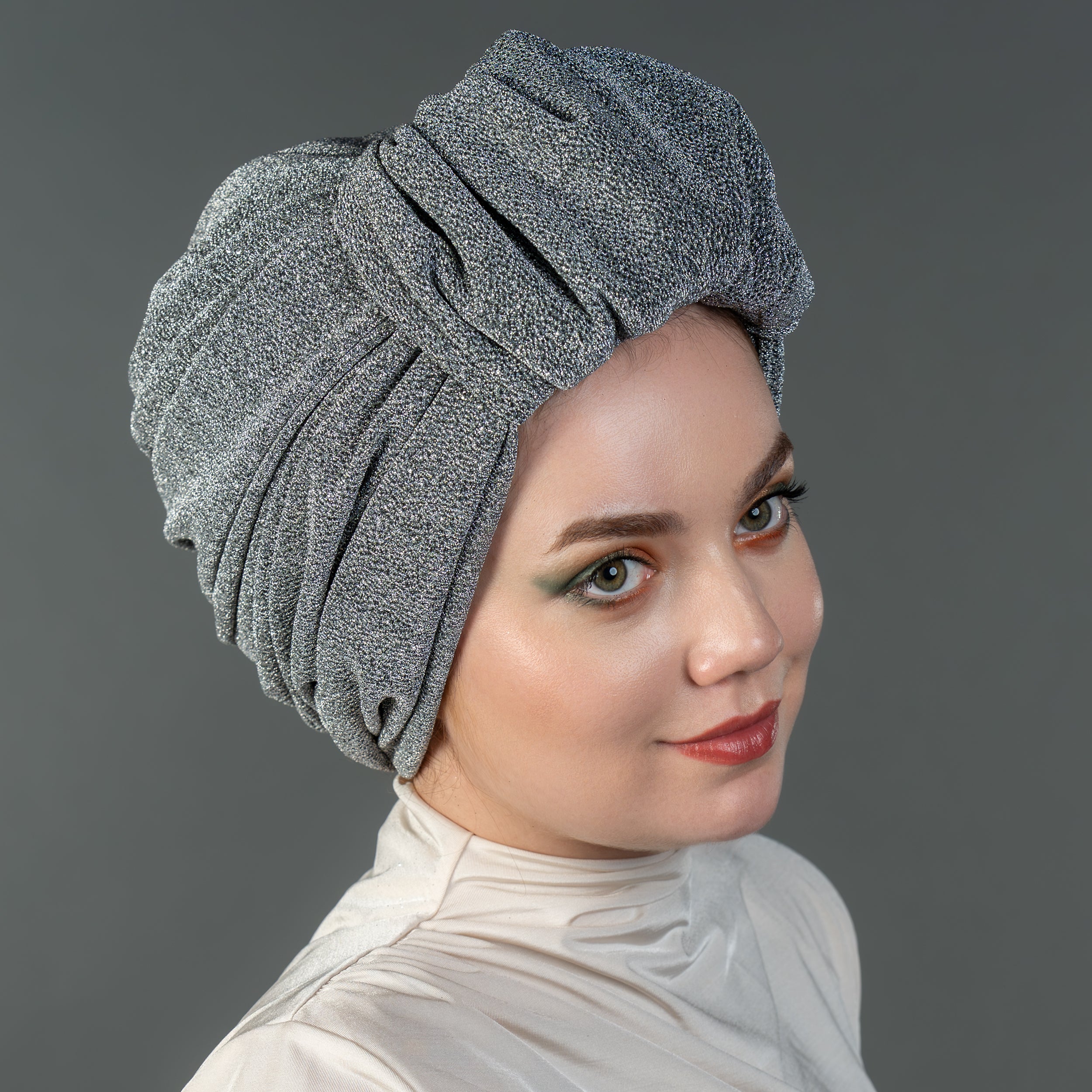 Beyrut Simli Bone - Penye Astarlı - Kullanıma Hazır Bone - Gri Renkli - BitterColors