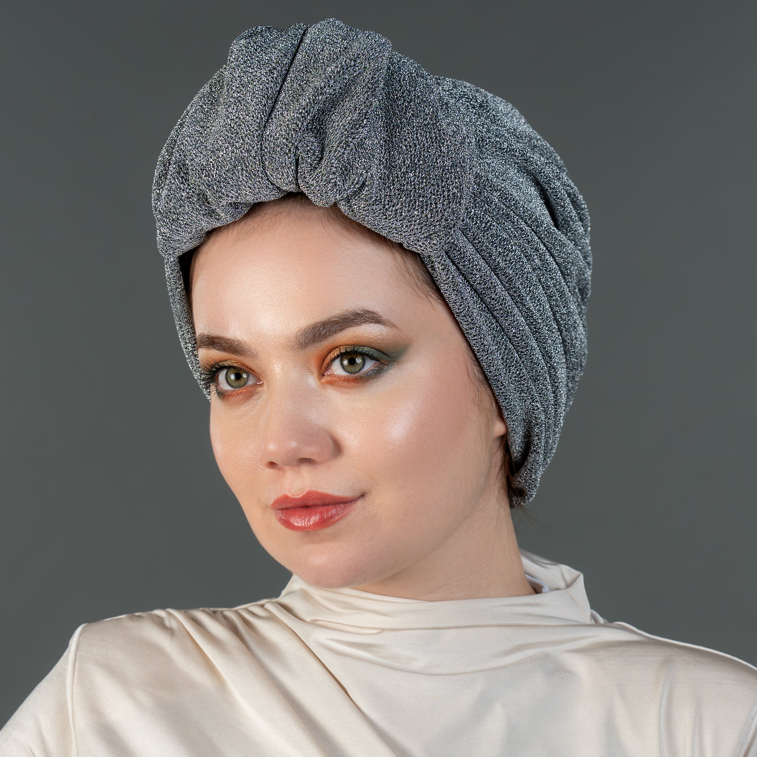 Beyrut Simli Bone - Penye Astarlı - Kullanıma Hazır Bone - Gri Renkli - BitterColors