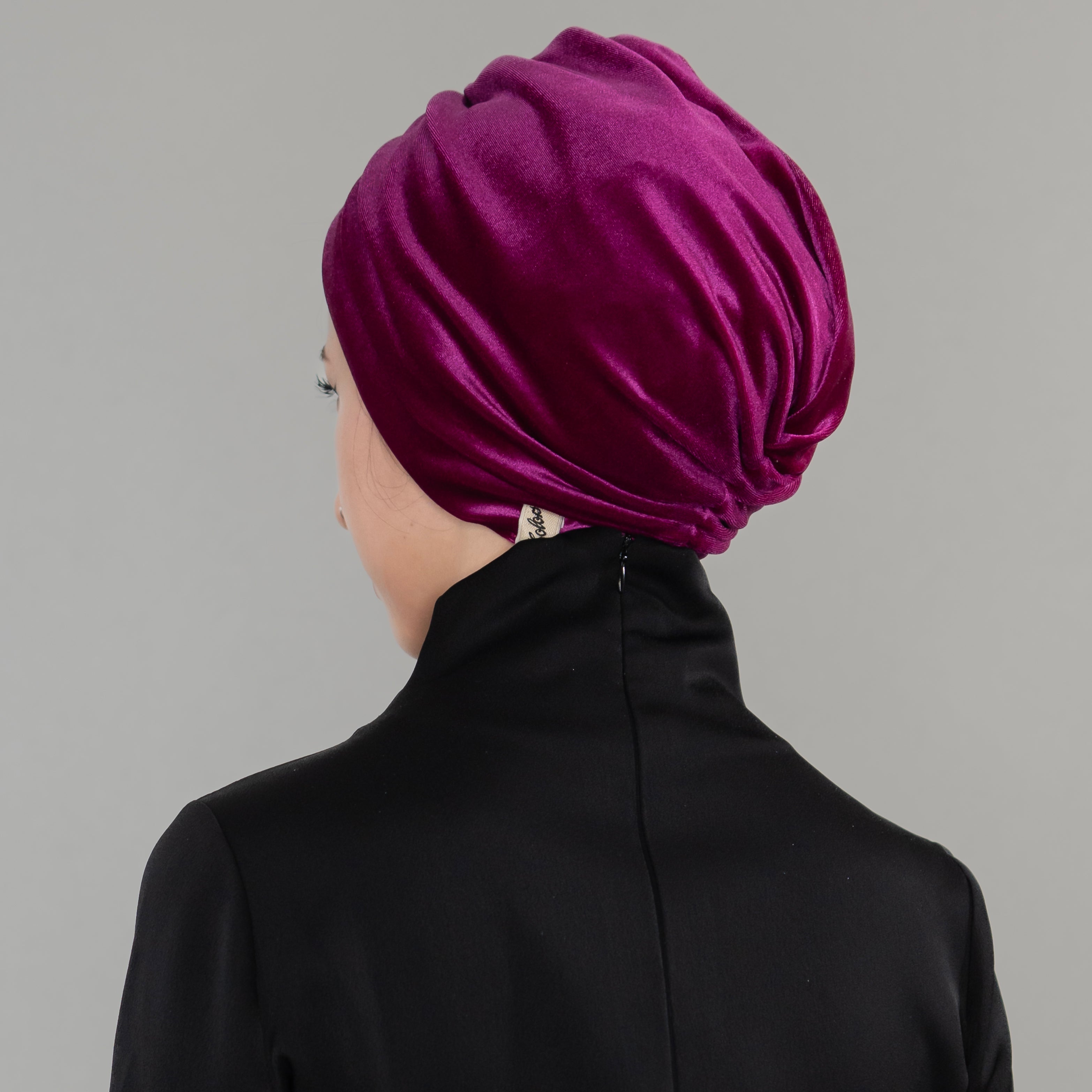 Bitter Kadife Büzgülü Bone - Esnek Kadife Kumaş - Çift Taraflı - BitterColors